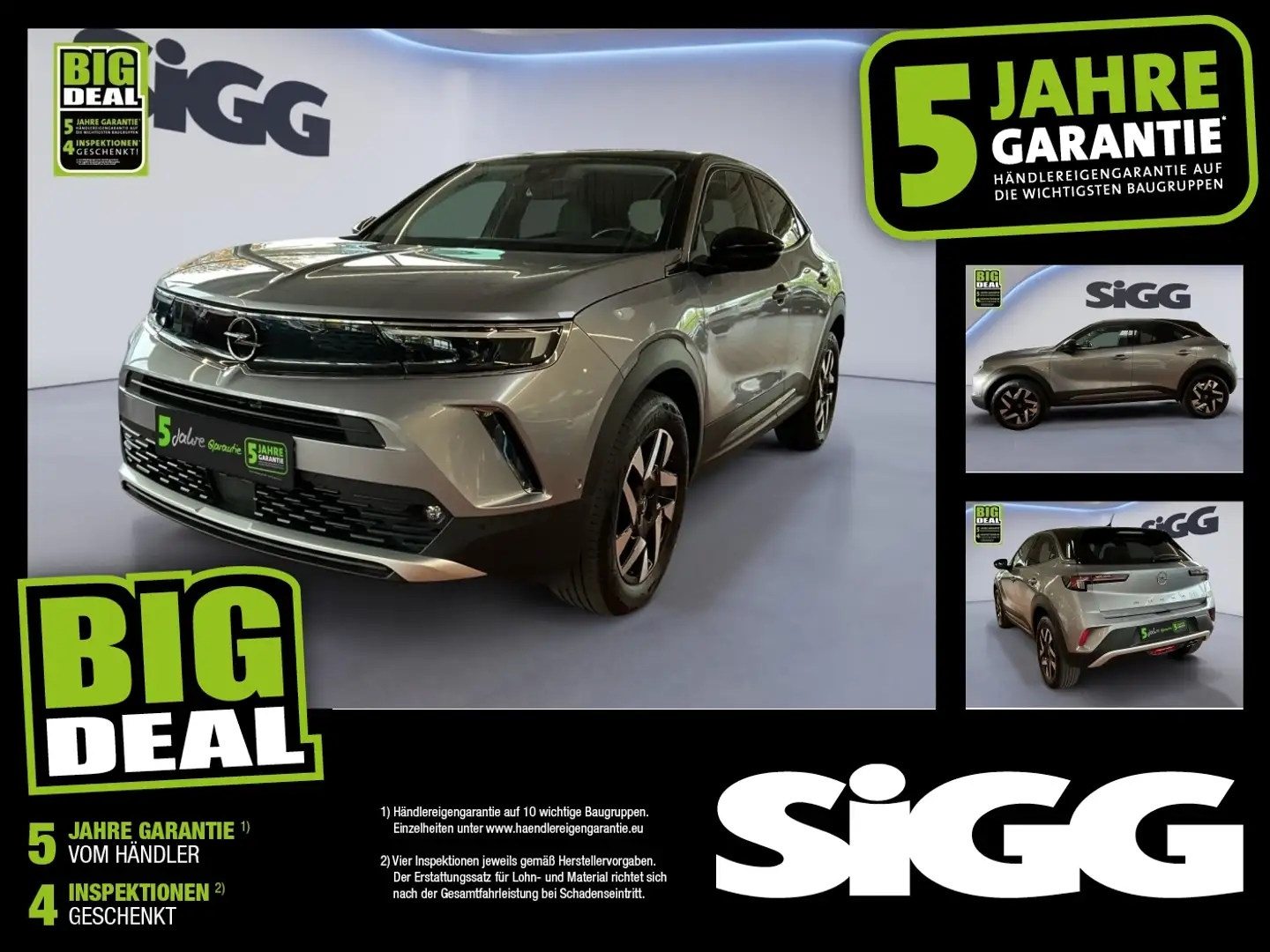 Opel Mokka 1.2 Turbo Elegance DynLicht Fernlichtass. Grau - 1