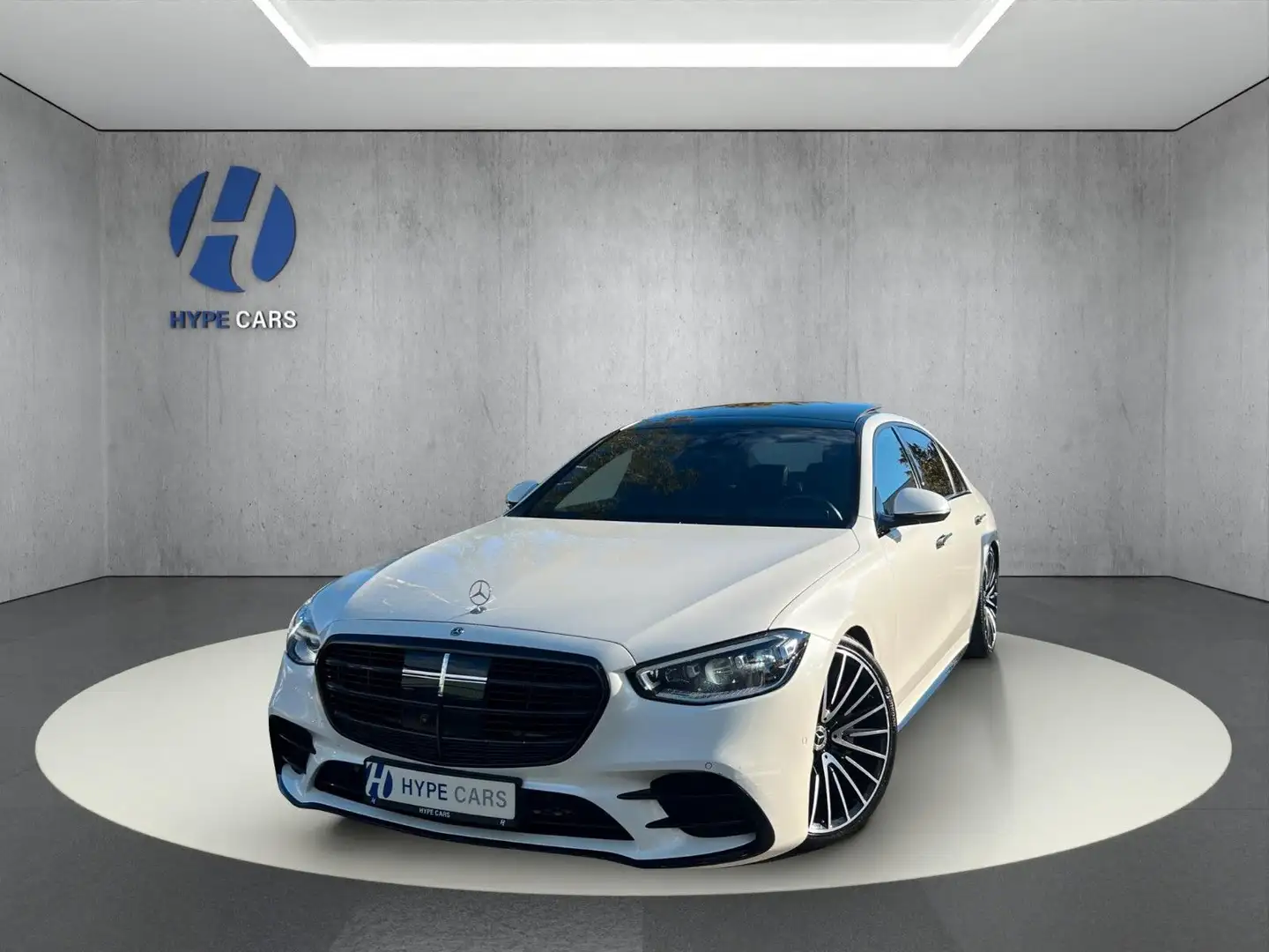 Mercedes-Benz S 400 d 4M L AMG Pano HUD 360°Burm 21LM DTR StHz Weiß - 1