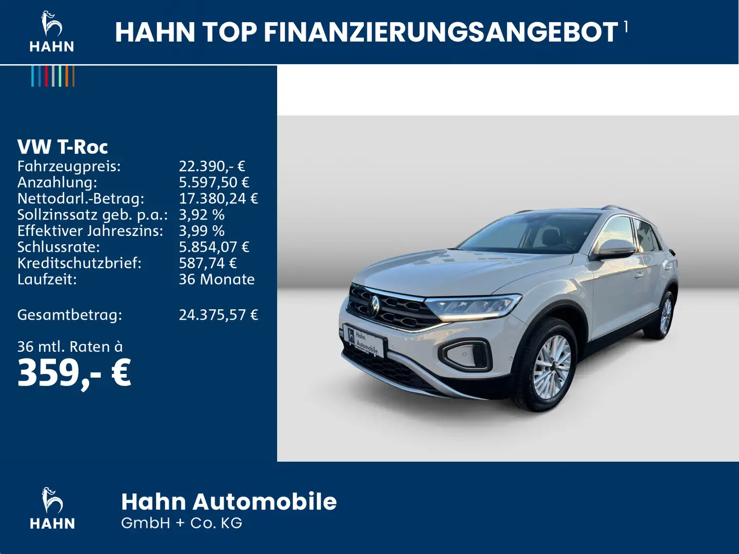 Volkswagen T-Roc 1.5 TSI Life ACC LED PDC Sitzhzg Grau - 2