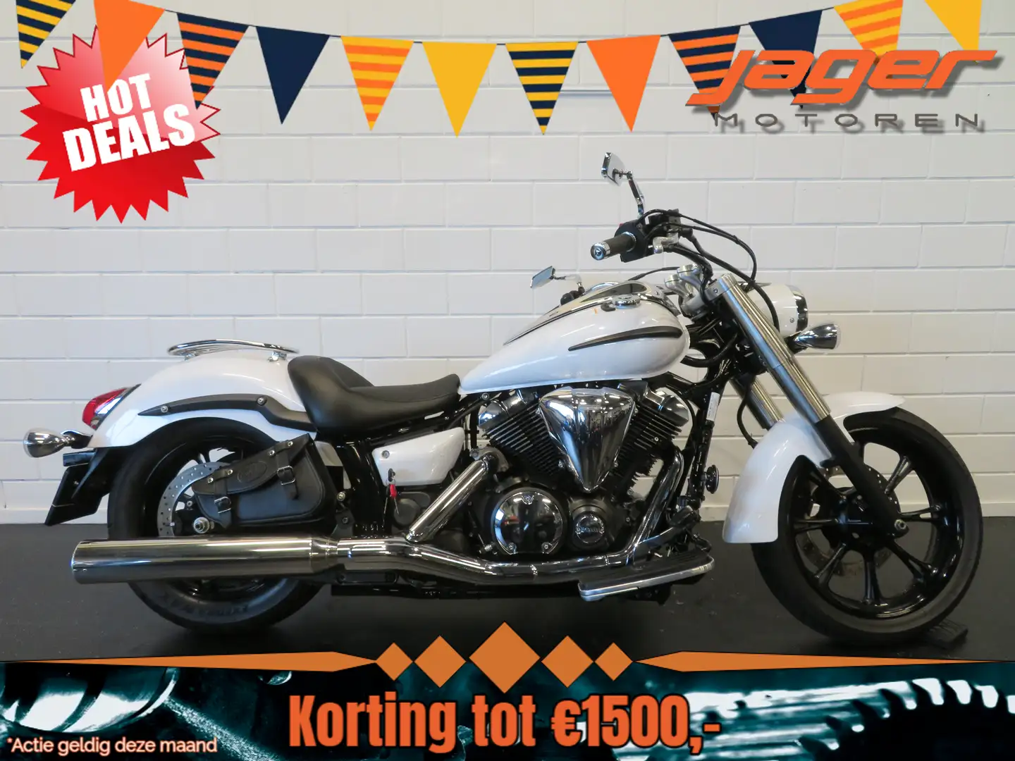Yamaha XVS 950 MIDNIGHT STAR TOPSTAAT! Wit - 1