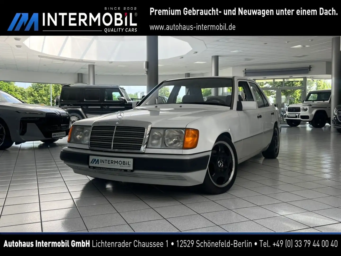 Mercedes-Benz 200 E Lim.*AUT.*KLIMA*TEMPOMAT*KAMERA*OLDTIMER* Blanc - 1