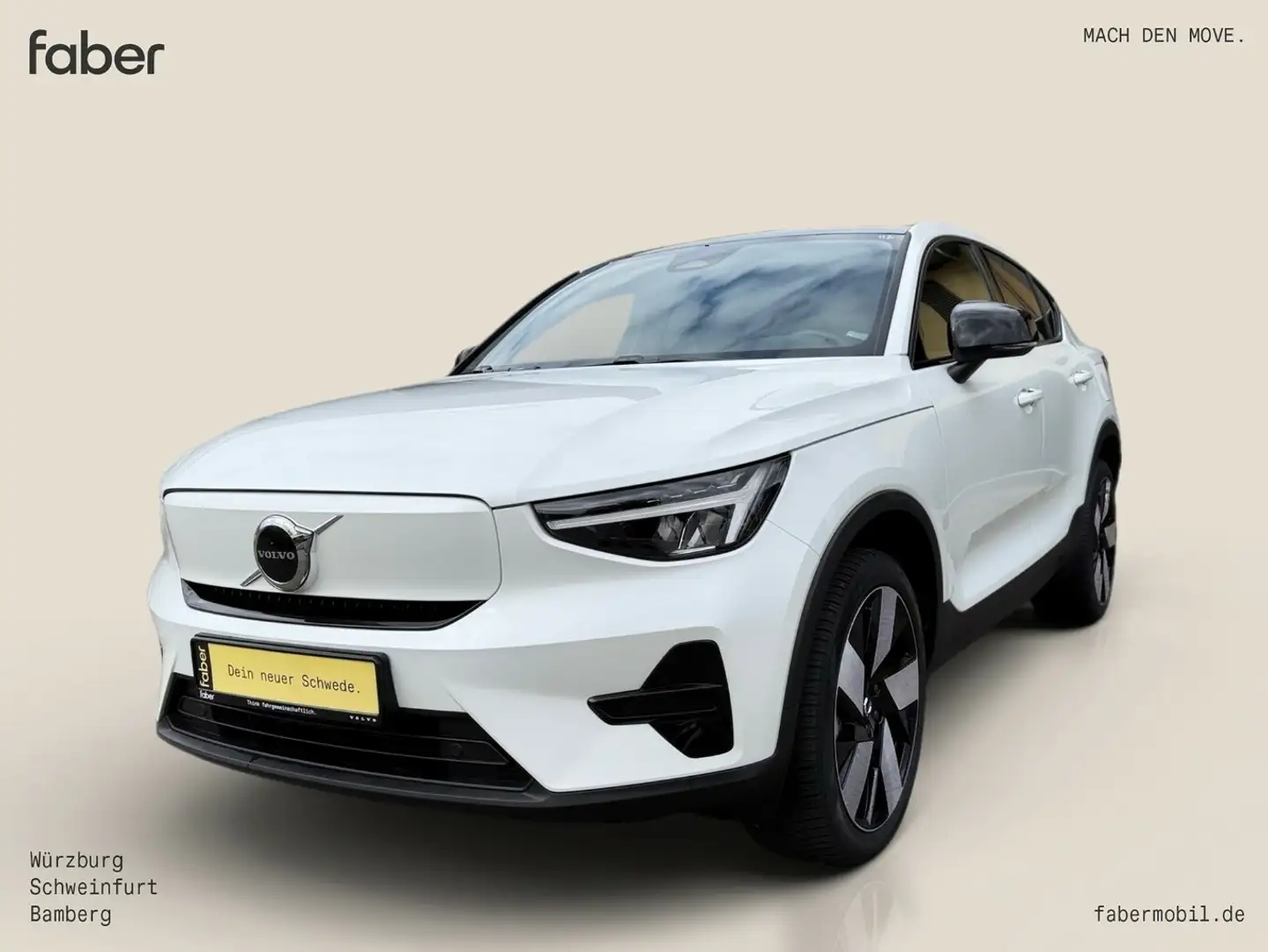 Volvo C40 Plus Recharge Pure Electric 2WD Weiß - 1