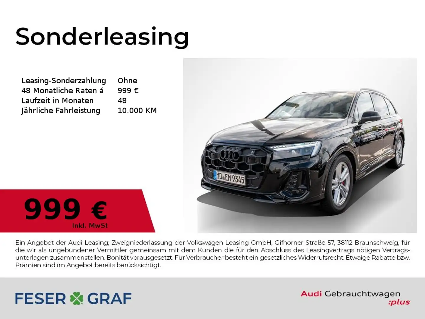 Audi Q7 50 TDI S line /HD-Matrix/Pano/Standhzg/B&O/AHK/Kam Schwarz - 1