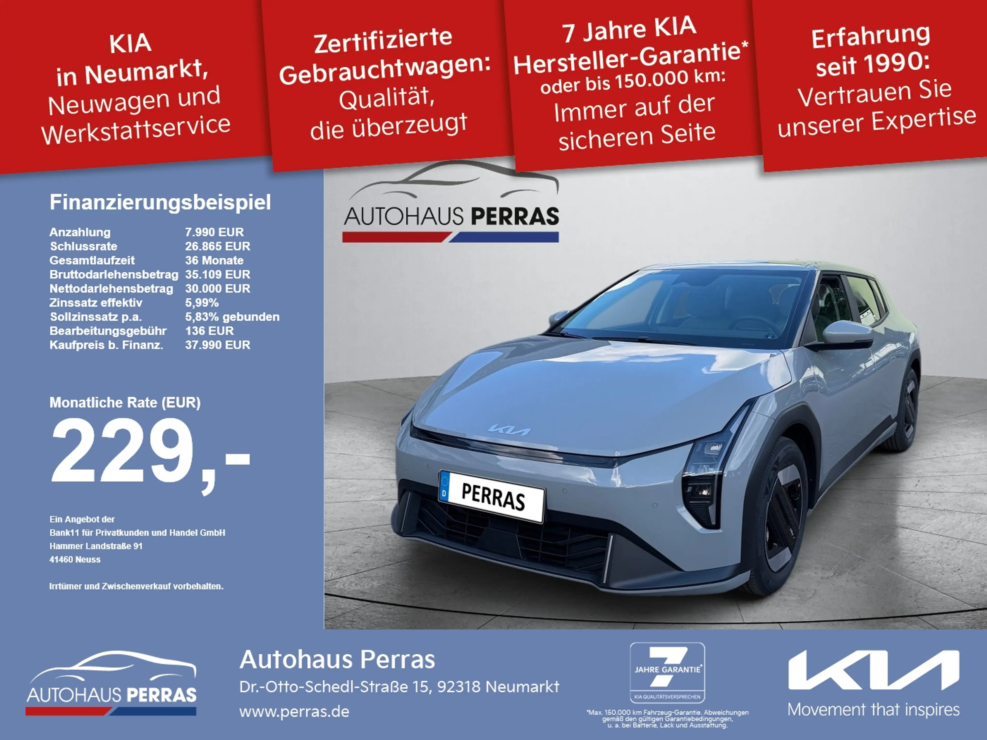 Kia EV4 81 FWD AIR WP DW ACC+Winterp.+Kam.+LM+PDC