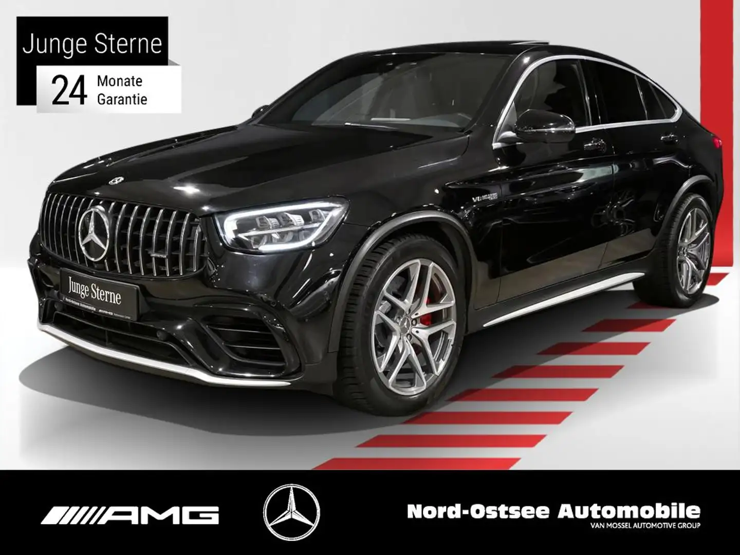 Mercedes-Benz GLC 63 AMG GLC 63 S AMG 4M Coupé AHK 360° KEYLESS LED AMBIE Negro - 1