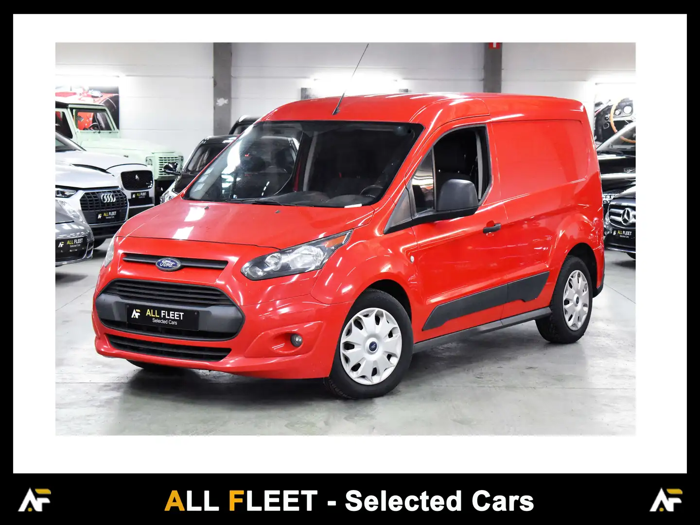 Ford Transit Connect 3 places - Clim, Téléphone - Impeccable Rouge - 1