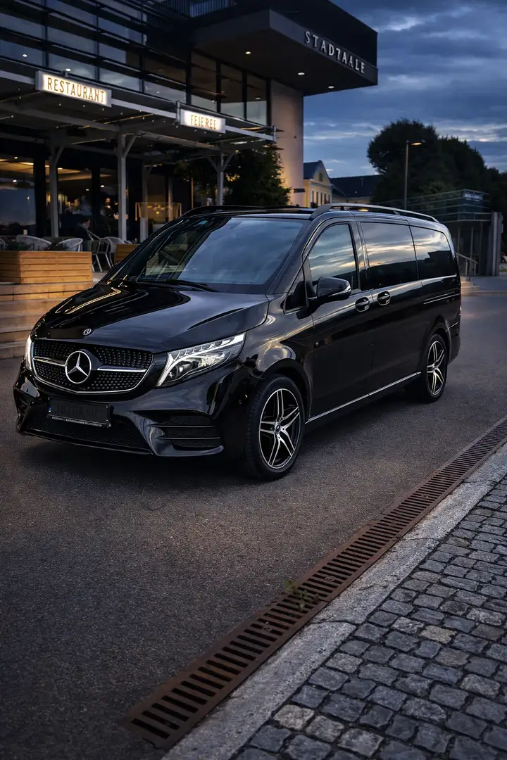 Mercedes-Benz V 300 V 300 d 4 Matic Business Van lang | AMG | Night | Garantie | Airmatic Schwarz - 1