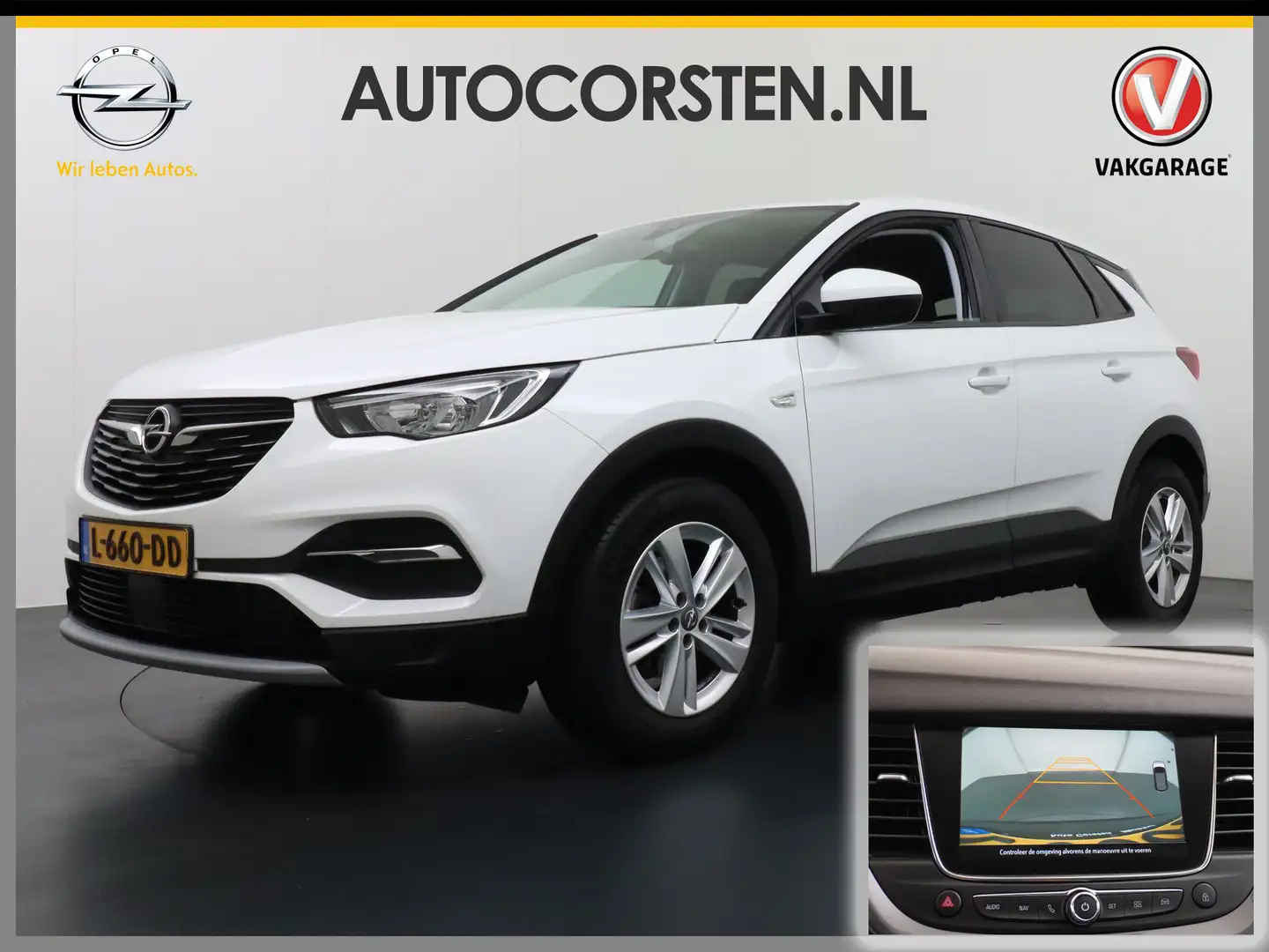 Opel Grandland X T131PK Apple Carplay Android Auto AGR-Comfortstoel Weiß - 1