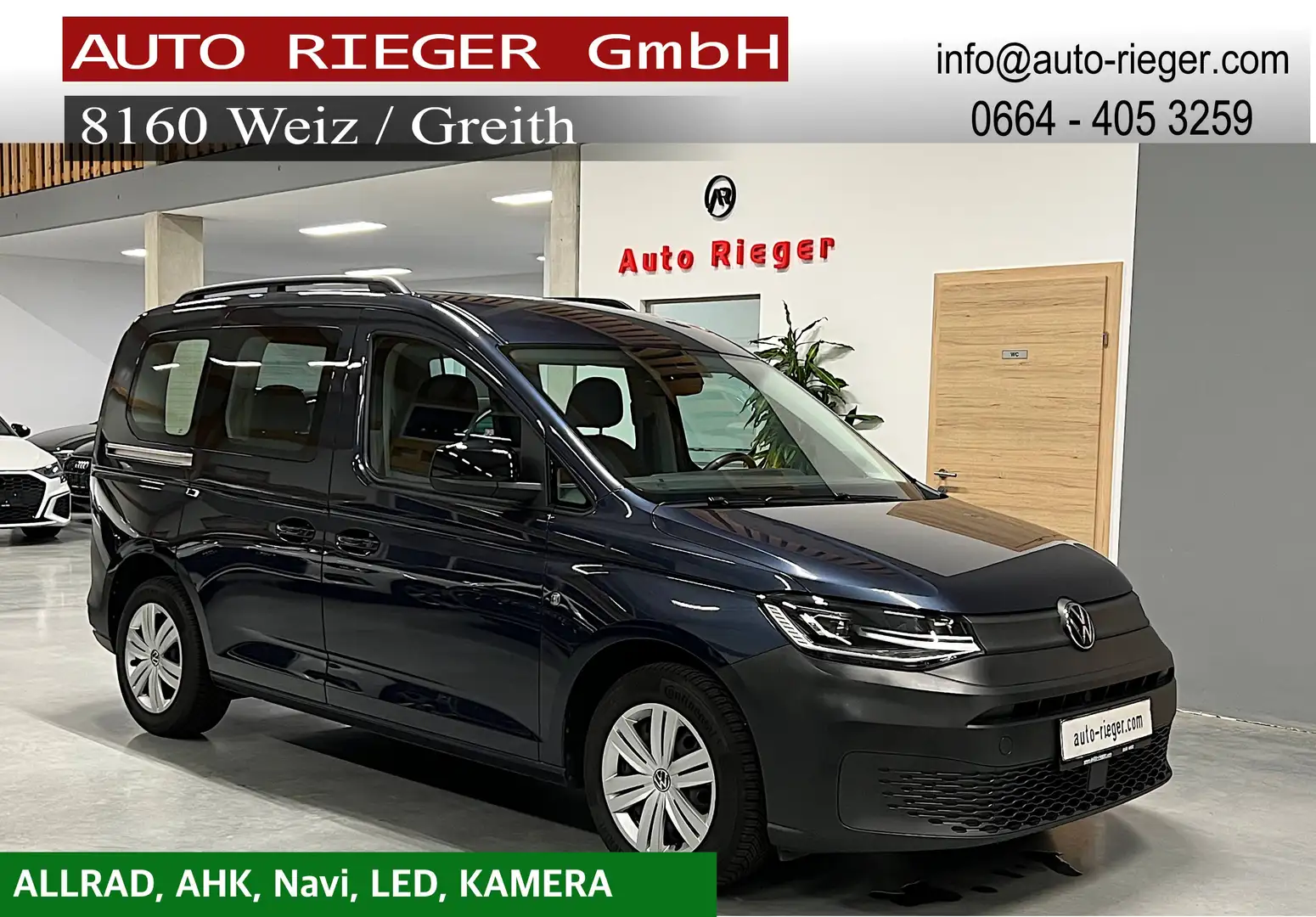 Volkswagen Caddy TDI 4Motion 5-Sitzer, Kamera, LED, AHK Blau - 1