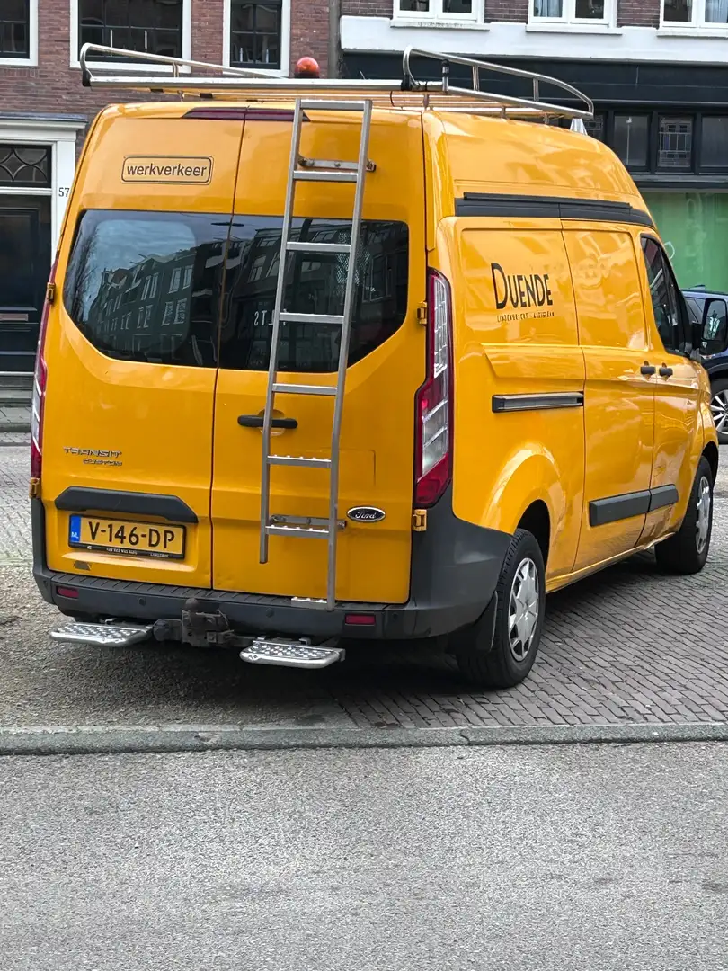 Ford Transit Custom Werkverkeer-bus met CAMPER inbouw. Żółty - 2