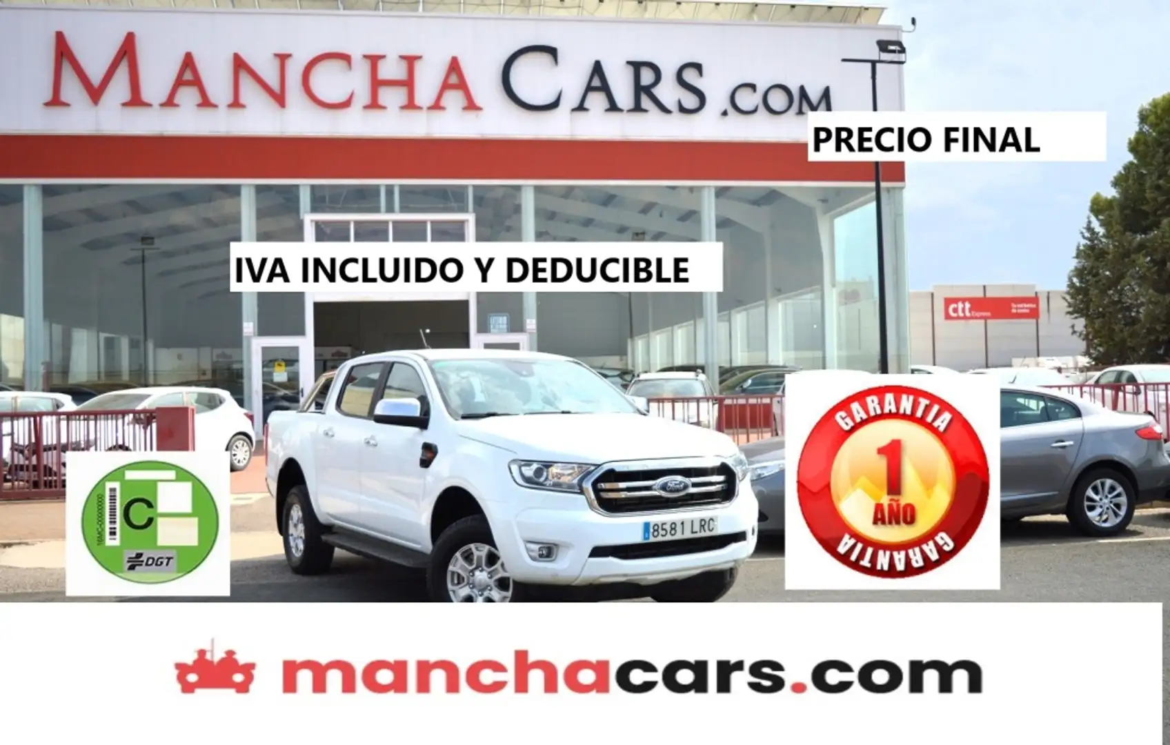Ford Ranger 2.0 Ecoblue S&S DCb. XLT 4x4 170 Bianco - 2