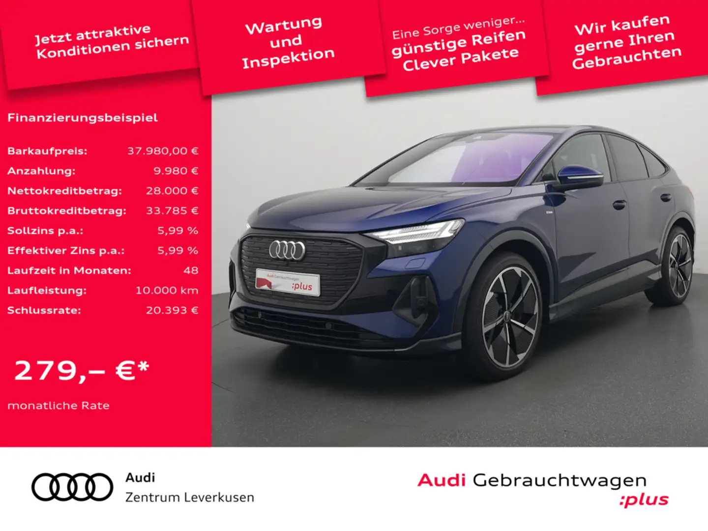 Audi Q4 e-tron Blau - 1