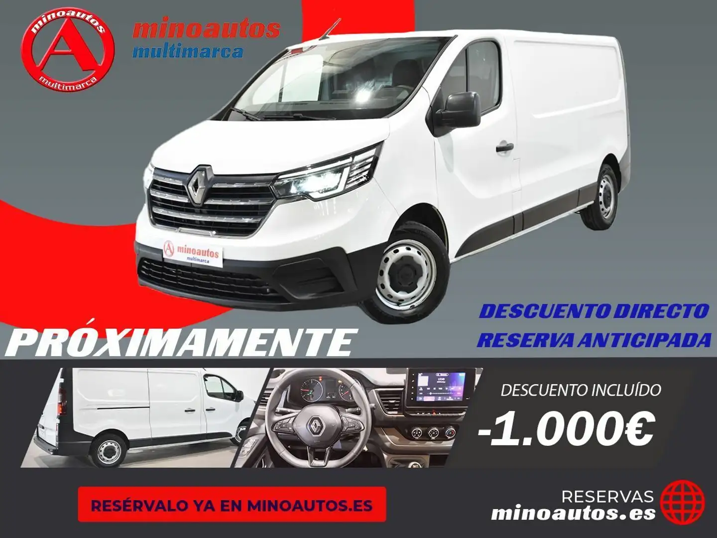 Renault Trafic FURGÓN 3.0T L2H1 2.0 BLUE DCI 130 CV GRAND Wit - 1