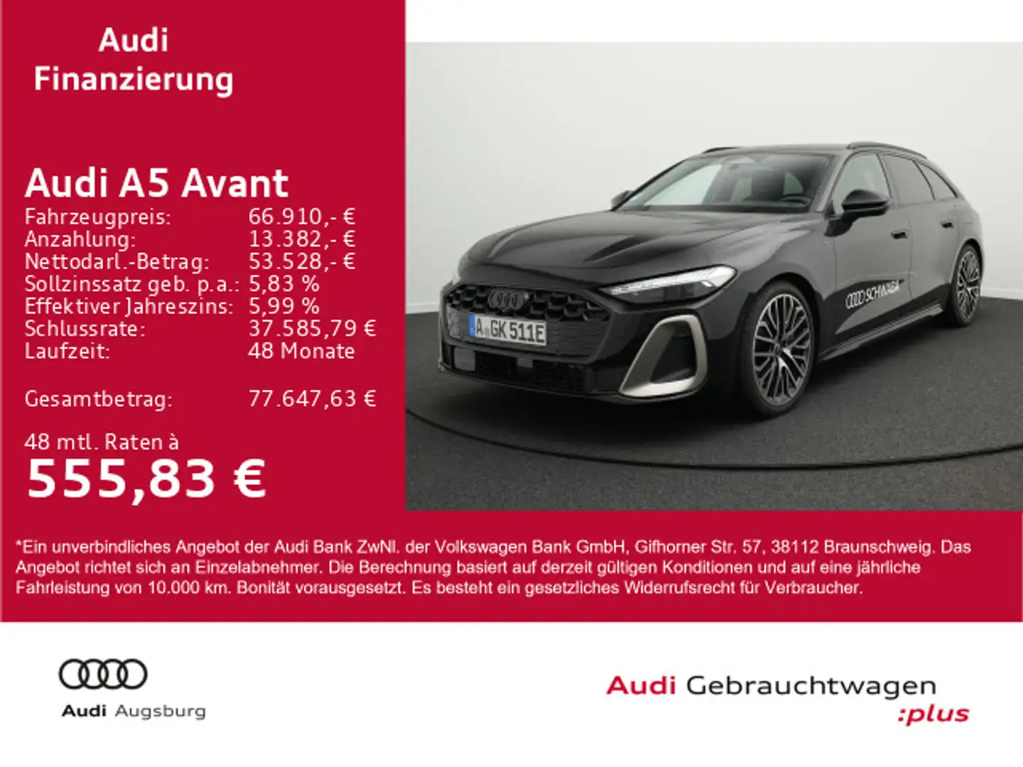 Audi A5 e-hybrid 220 kW qu. *2x S line*AHK*20"* Schwarz - 1