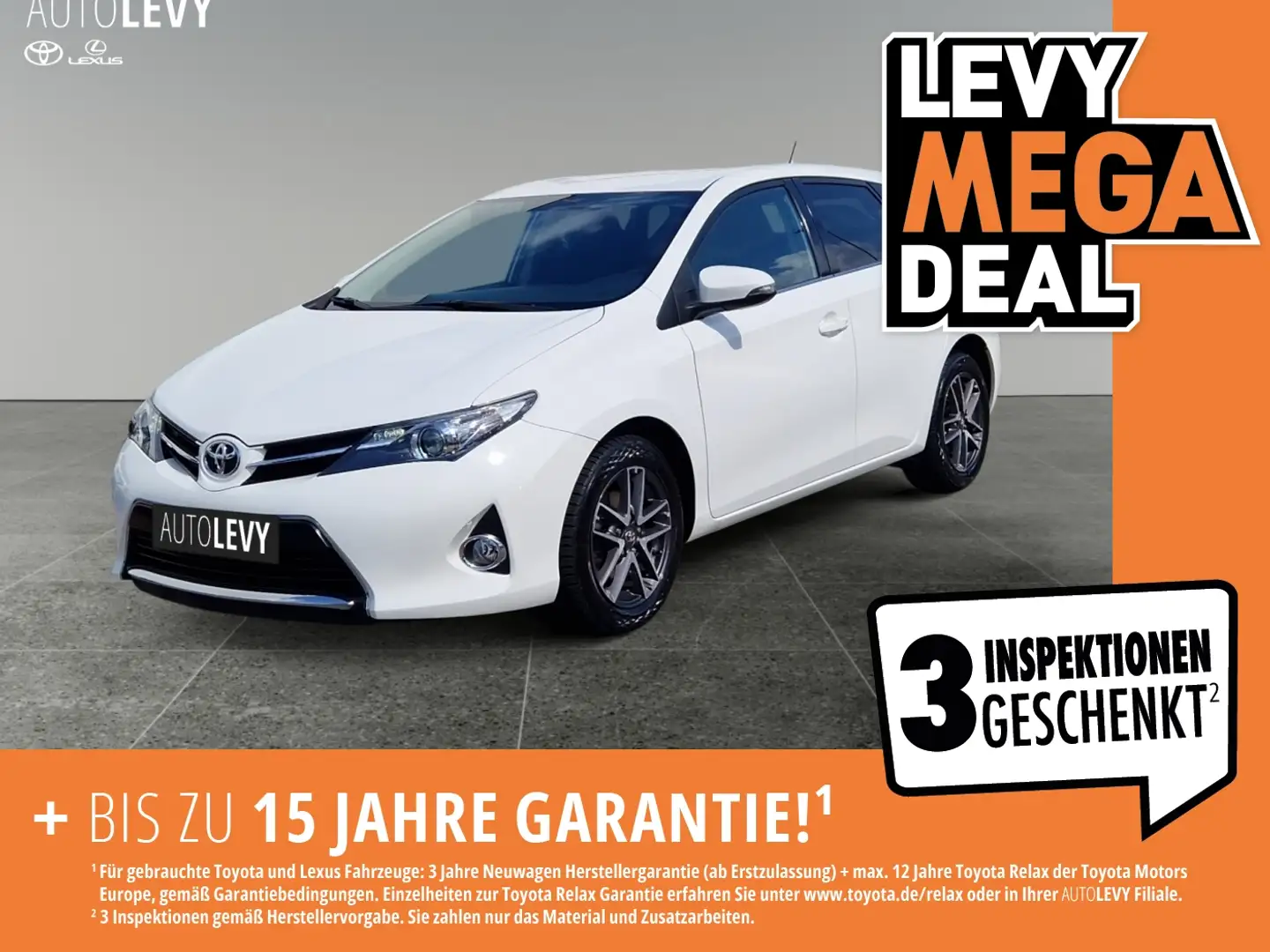 Toyota Auris 1.6 Life Kamera*Allwetterreifen*Klimaauto Wit - 1