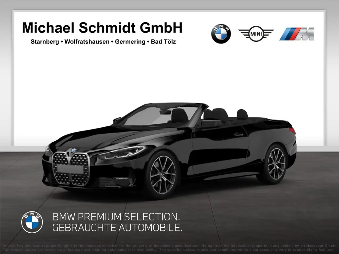 BMW 430 i xDrive Cabrio M Sportpaket HK HiFi DAB LED Schwarz - 1