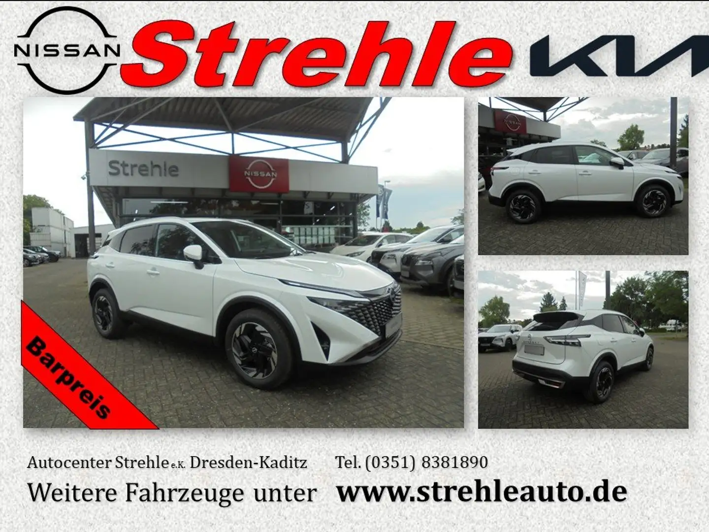 Nissan Qashqai 1.3DIG-T MHEV N-Connecta 6MT 4x2 Winter, Komfort Weiß - 1