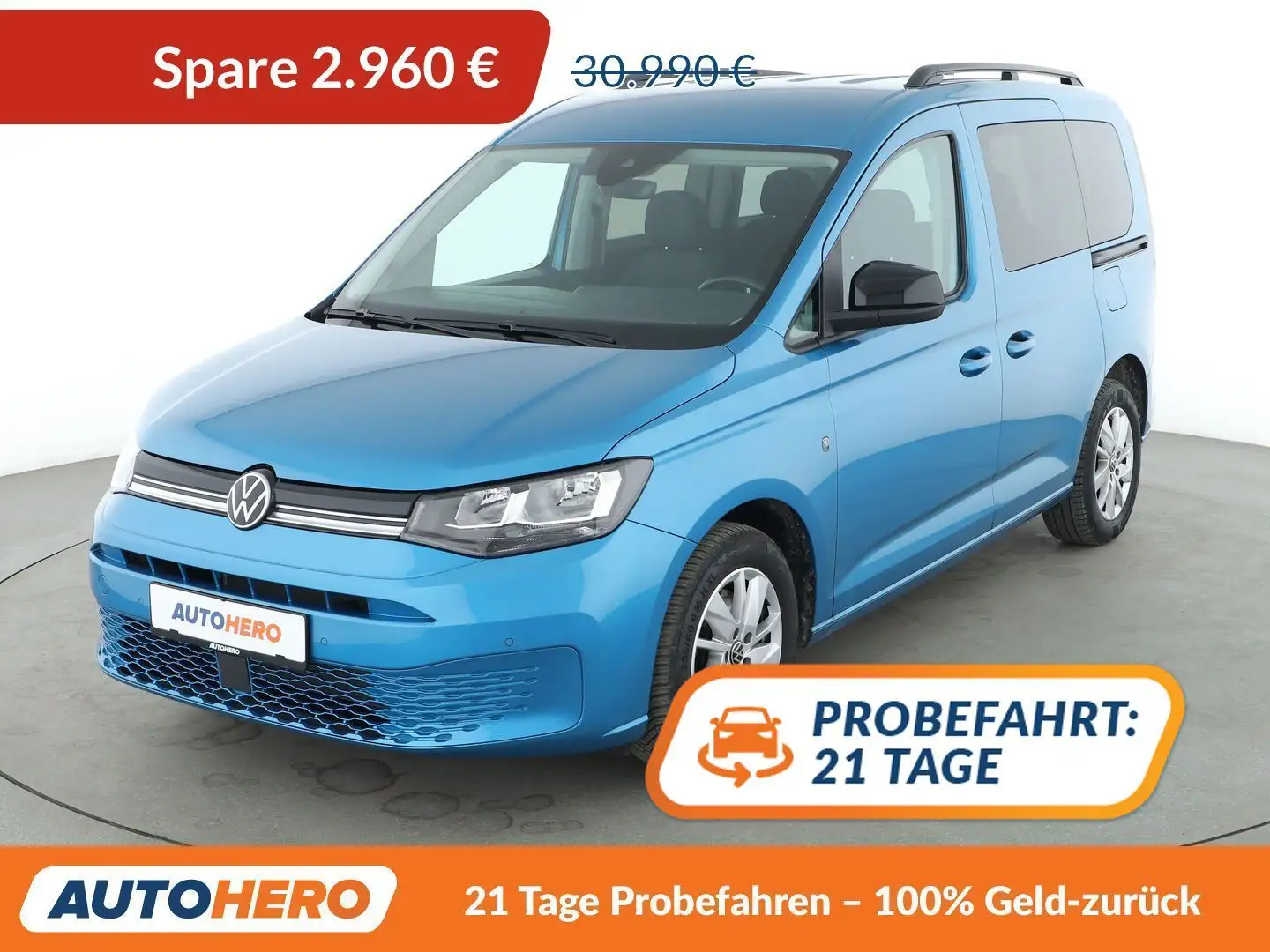 Volkswagen Caddy 1.5 TSI Life Aut.*NAVI*TEMPO*CAM*PDC*SHZ* Blau - 1