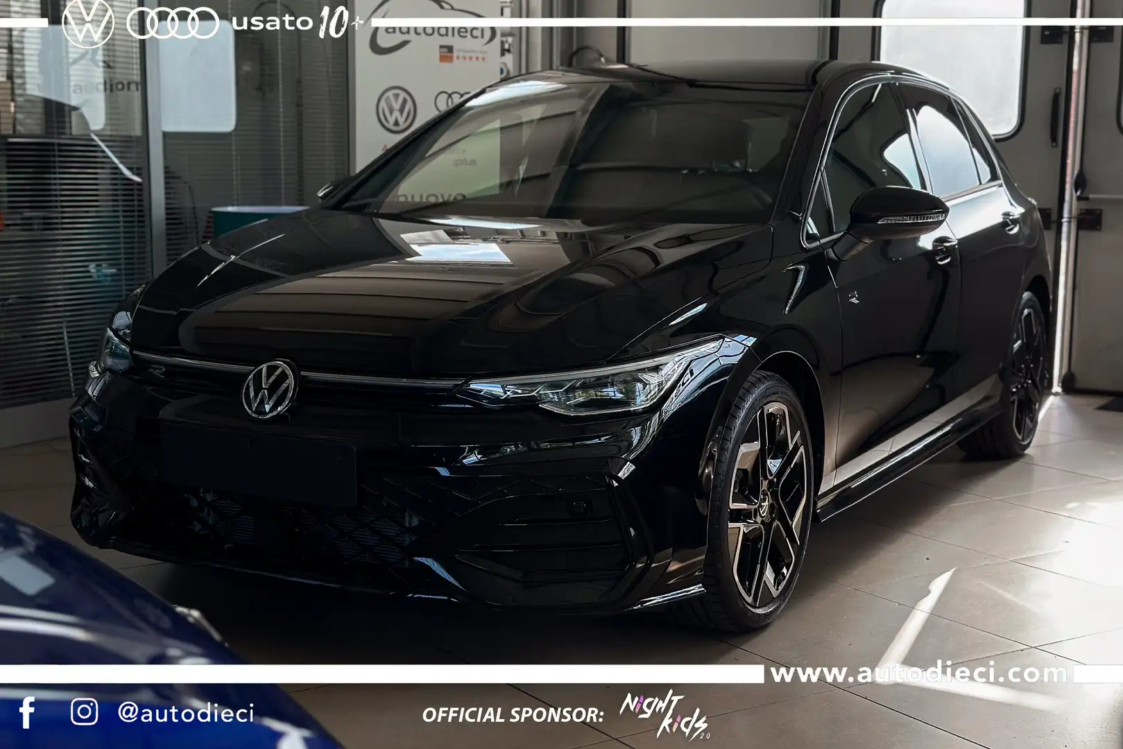 Volkswagen Golf 2.0 tdi R-Line Plus 150cv dsg MANUTENZIONE INCLUSA Nero - 1