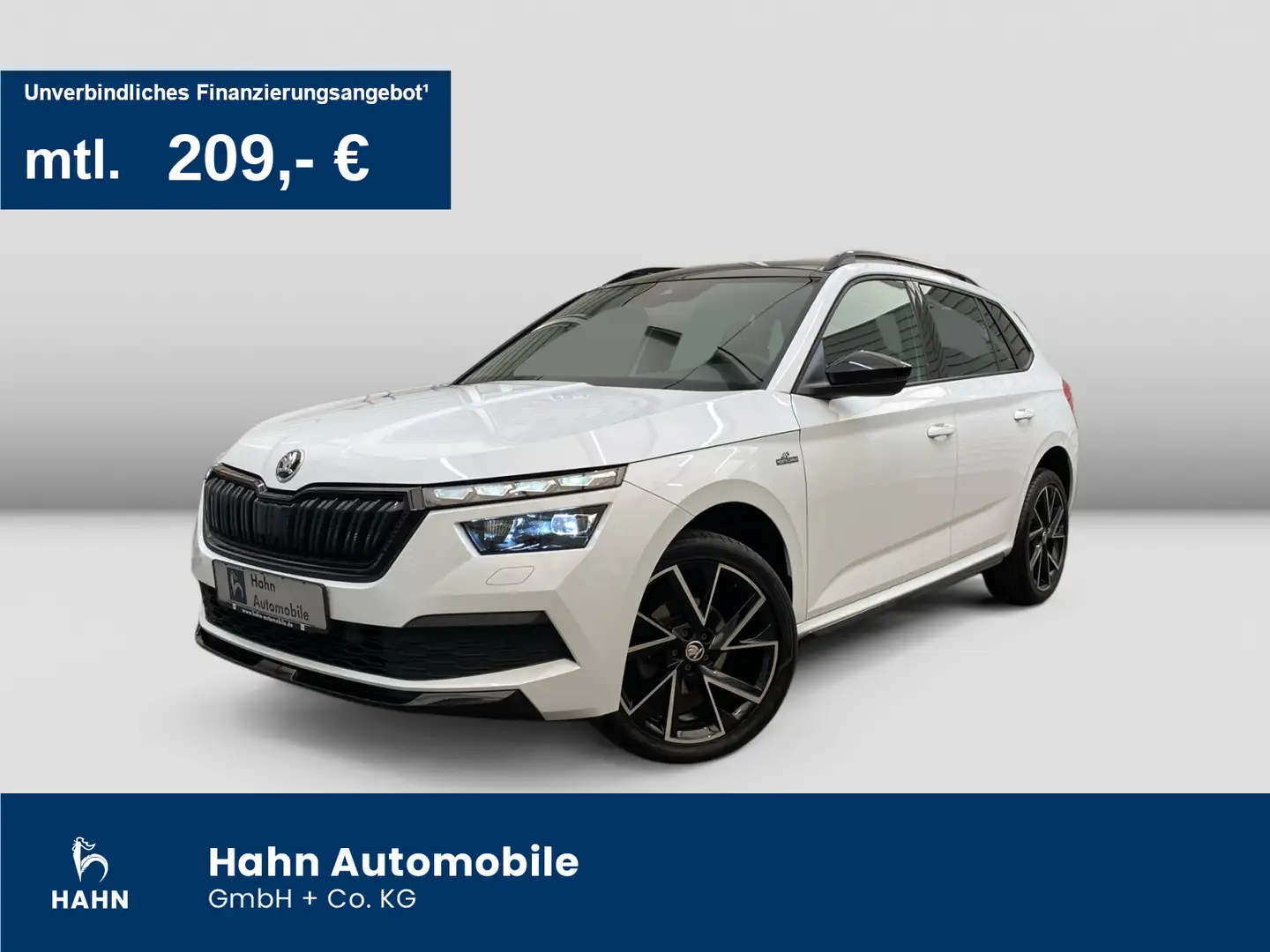 Skoda Kamiq 1.5TSI DSG Monte Carlo LED Navi Pano ACC Blanc - 1