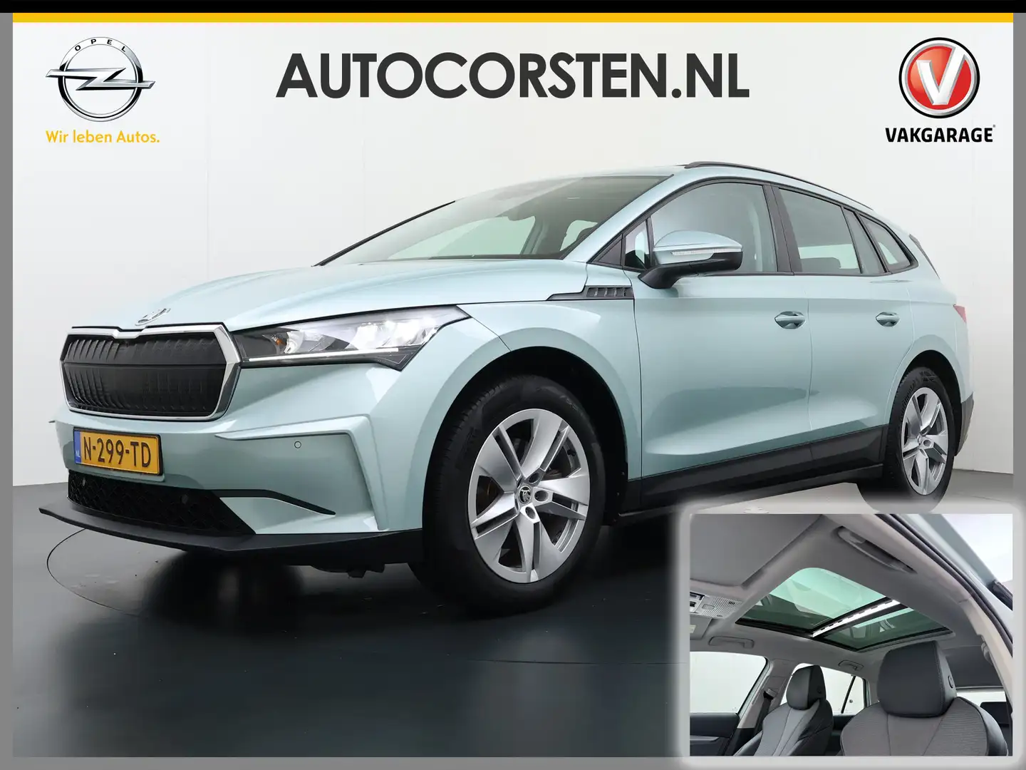 Skoda Enyaq iV 60 Trekhaak Panoramadak Camera Navi Ecc Apple C Gris - 1