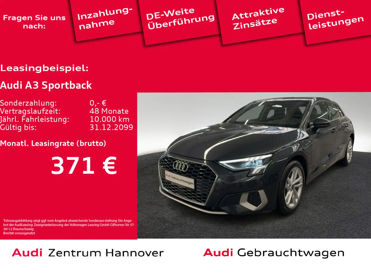 Audi A3 advanced 40 TFSIe Head-Up Kamera LE Gris - 1