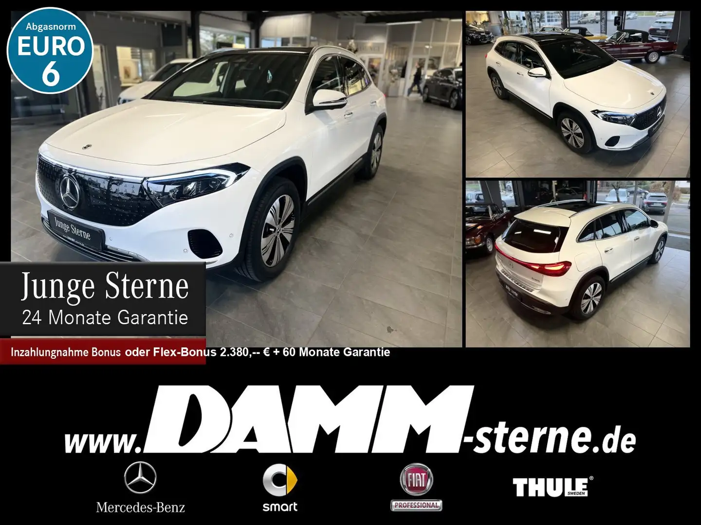 Mercedes-Benz EQA 300 EQA 300 4M Progressive Adv+/Pano/AHK/360°/+ Flex Weiß - 1