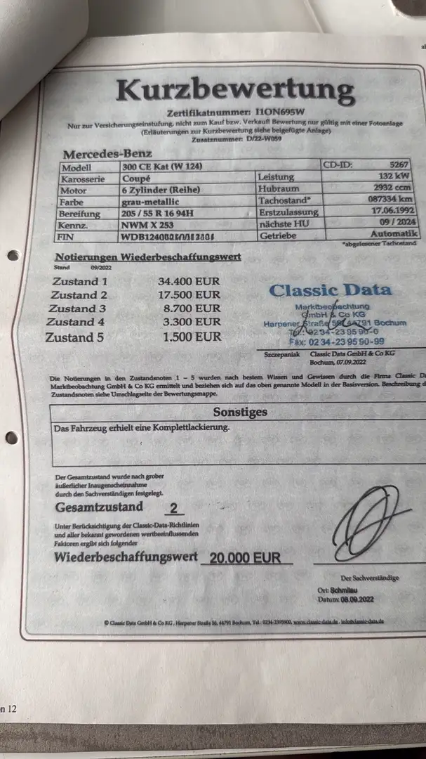 Mercedes-Benz CE 300 H-Kennzeichen /Tausch Möglich Schwarz - 2