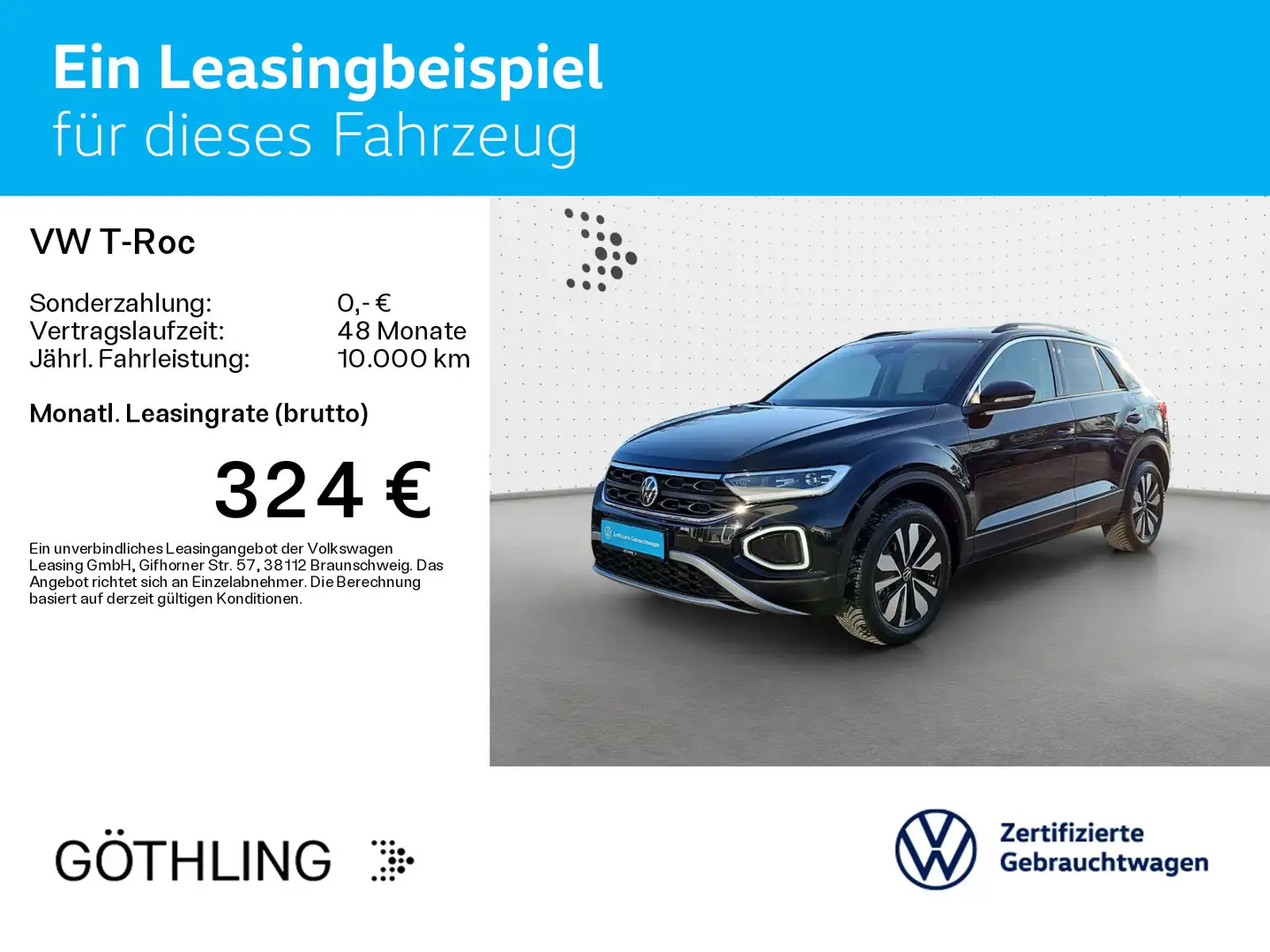Volkswagen T-Roc T-ROC 2.0 TDI DSG GOAL*AHK*KAMERA*NAVI*LED*17ZOL Schwarz - 2