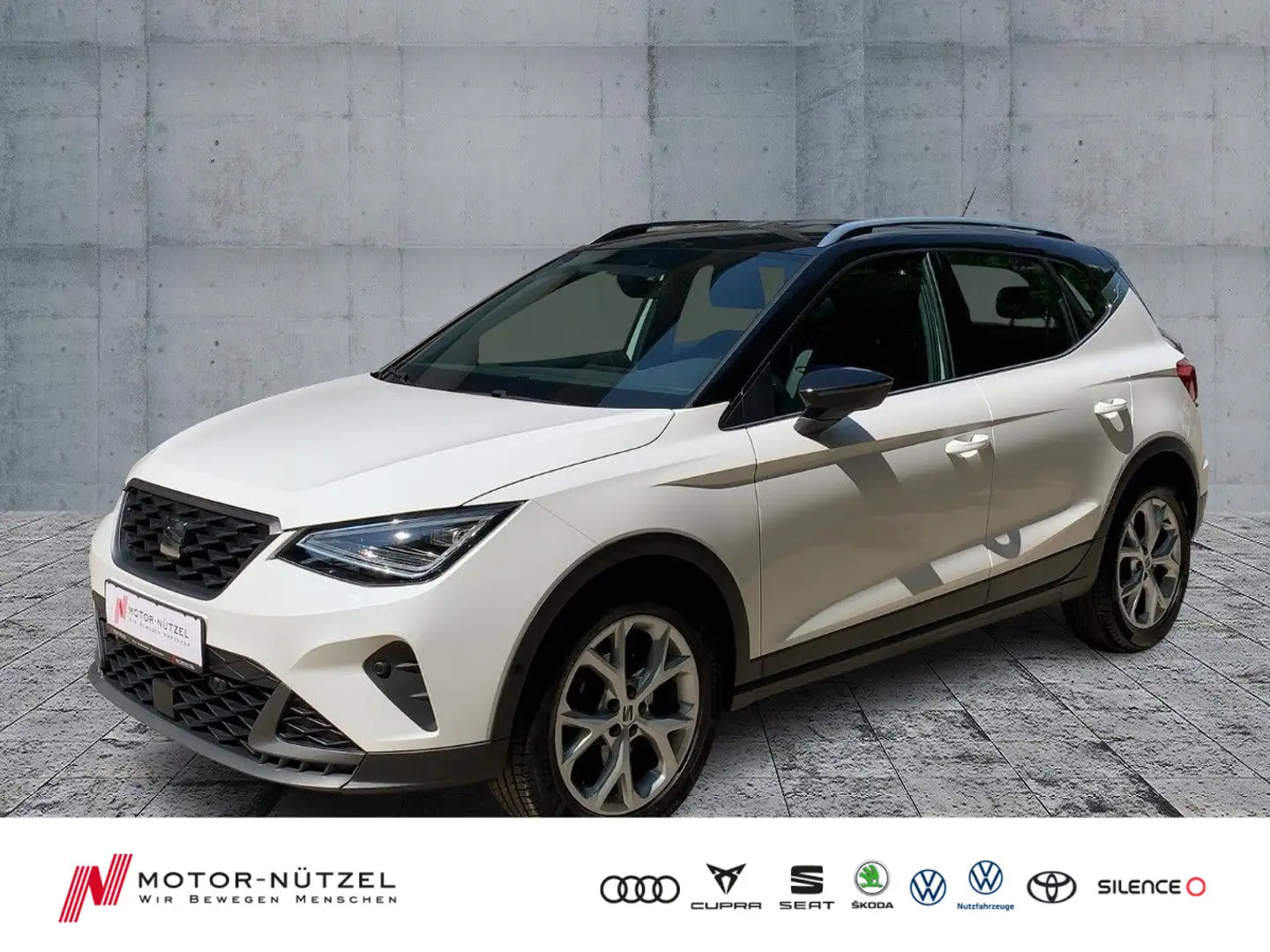 SEAT Arona 1.0 TSI FR-LINE LED+NAV+SHZ+PLA+PDC+17"LM Weiß - 1