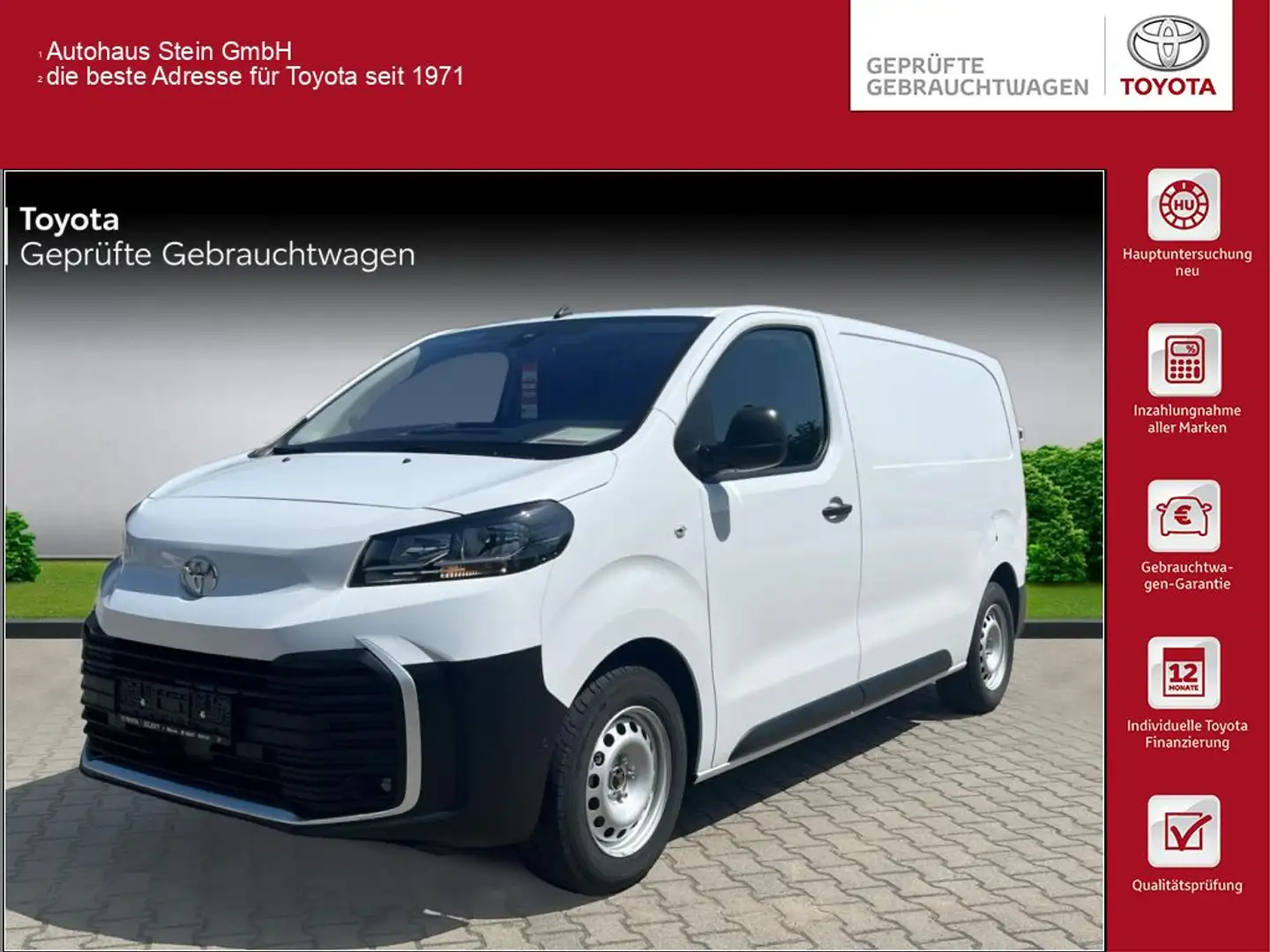 Toyota Proace 2,0-l-D-4D L1 Meister Wit - 1