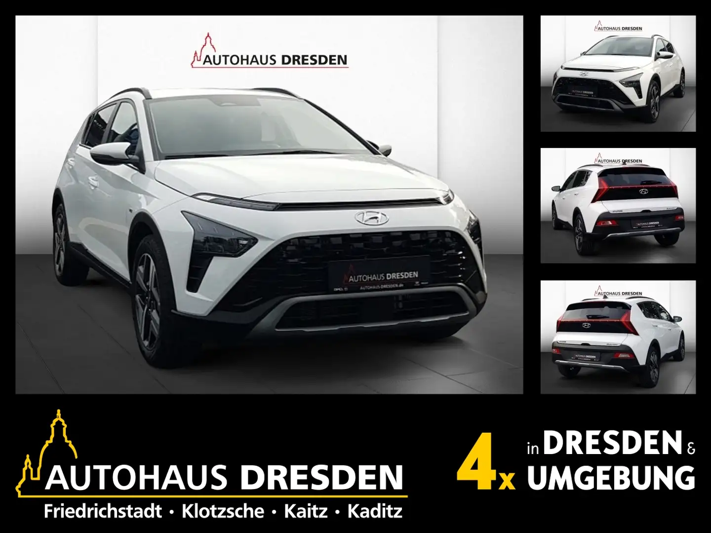 Hyundai BAYON 1.0 T-GDI MHEV *Allwetter*LED*4xSHZ*NAVI*KAM Blanc - 1