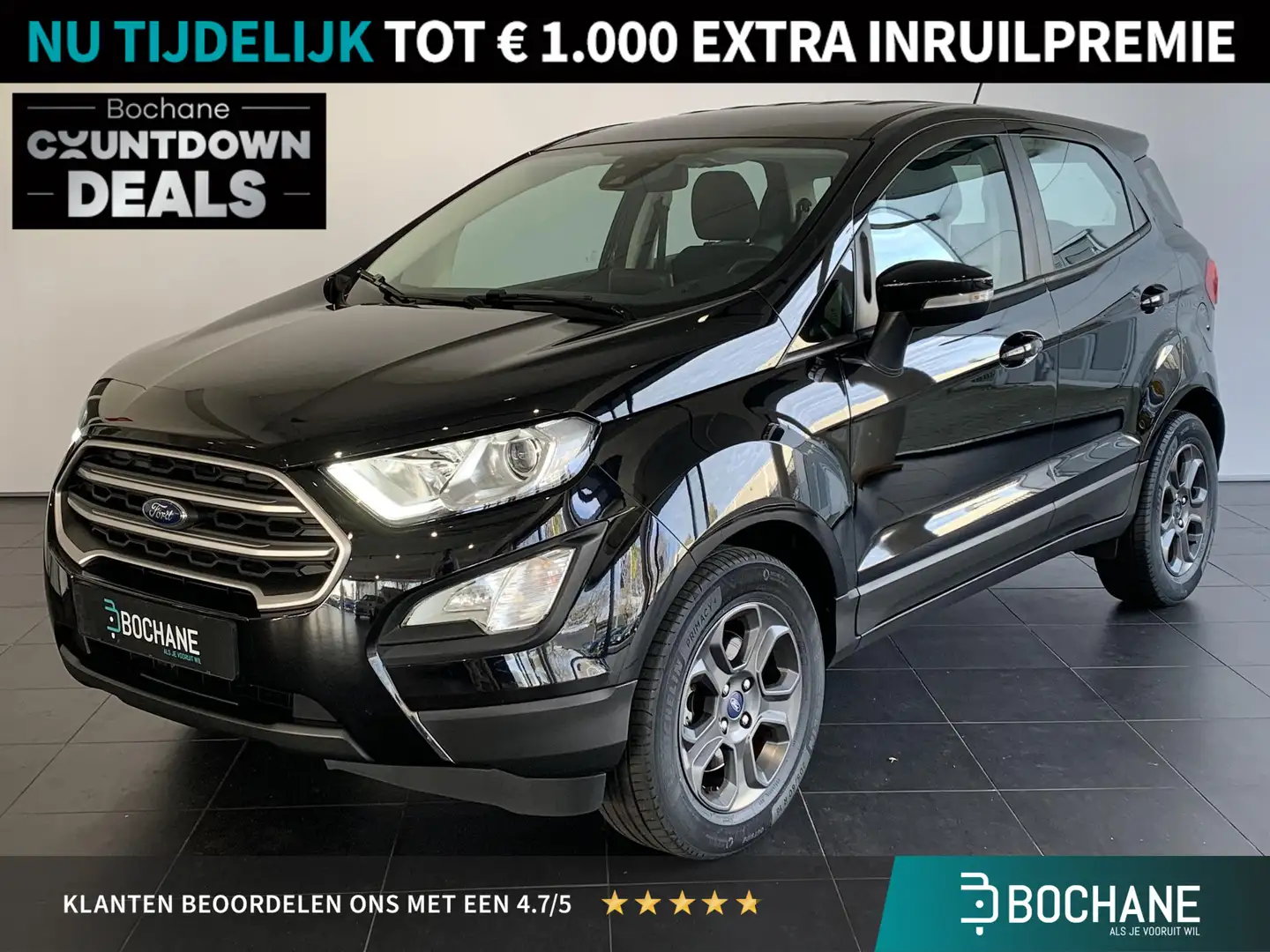 Ford EcoSport 1.0 EcoBoost Connected APPLE CARPLAY | LICHTMETALE Zwart - 1