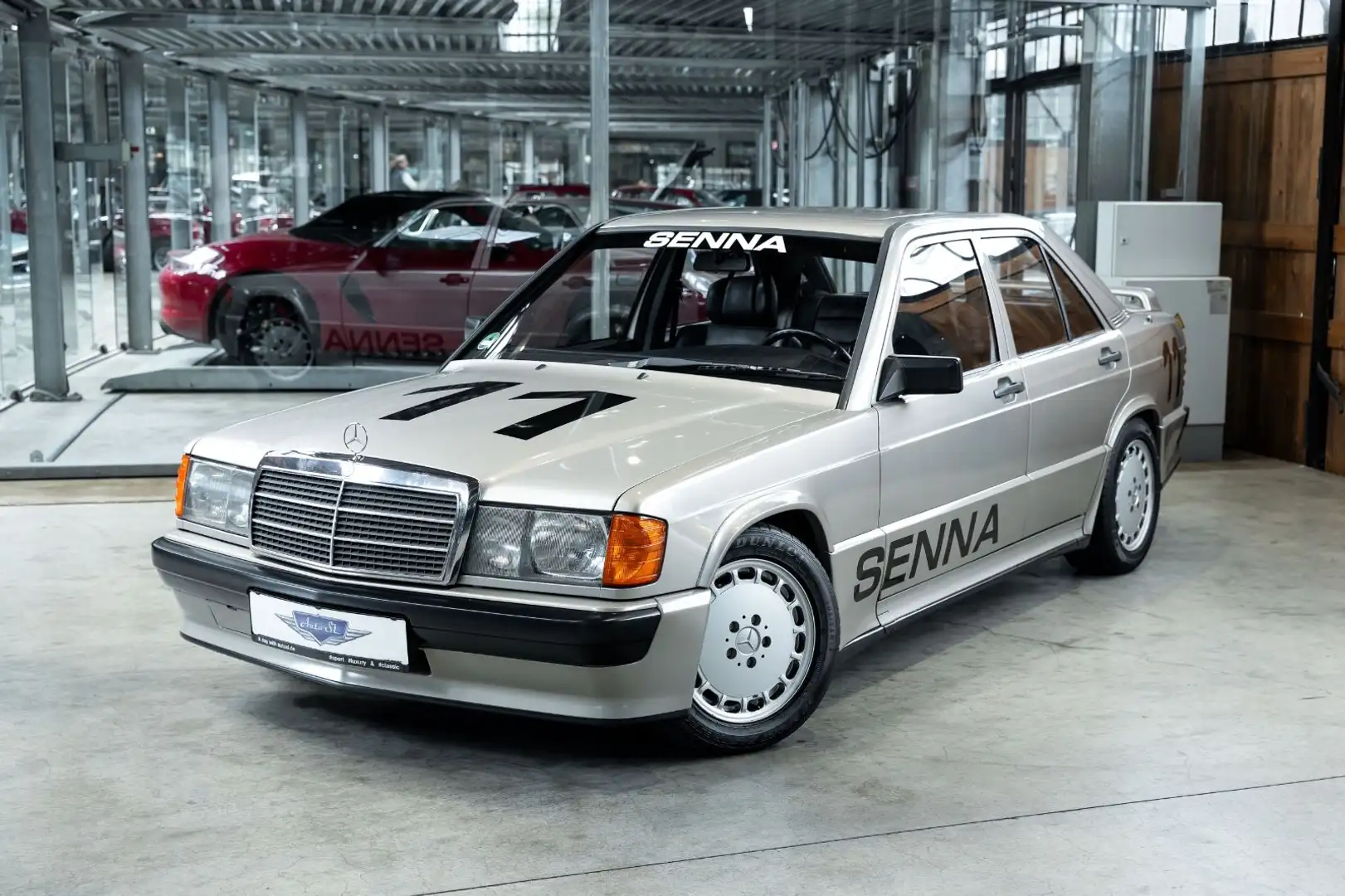 Mercedes-Benz 190 E 2.3-16V W201 | Top Zustand | 2. Hand | BRD Plateado - 1