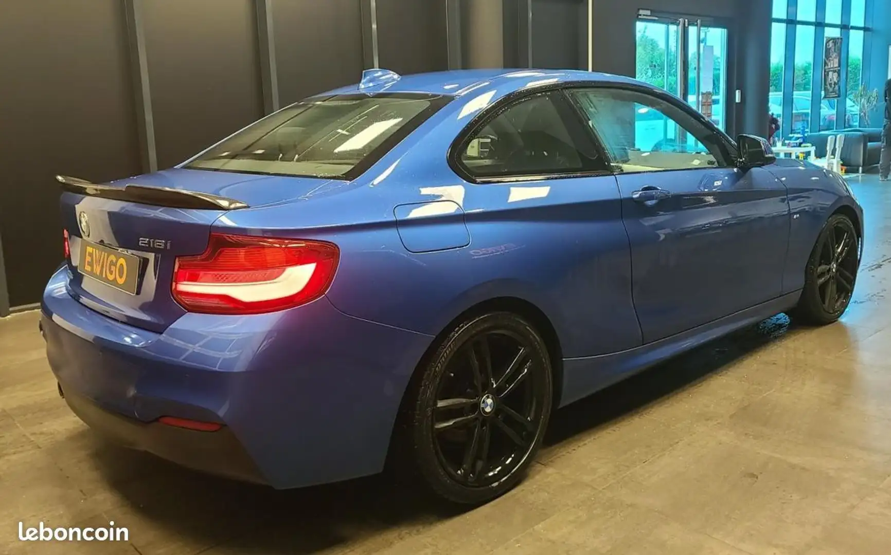 BMW 218 Serie Coupé 218i 136ch M Sport Bleu - 2