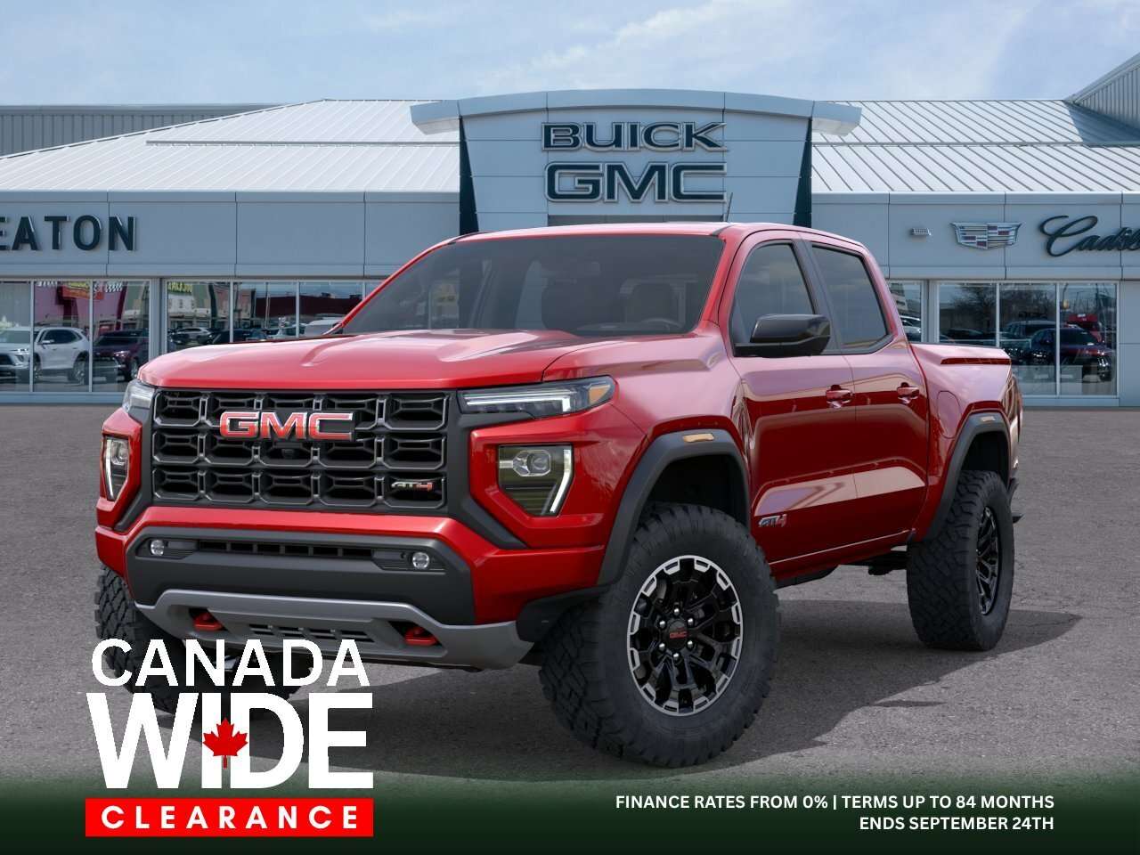 Red 2026 GMC Canyon Pickup Truck Four-Wheel Drive 8-Speed Automatic