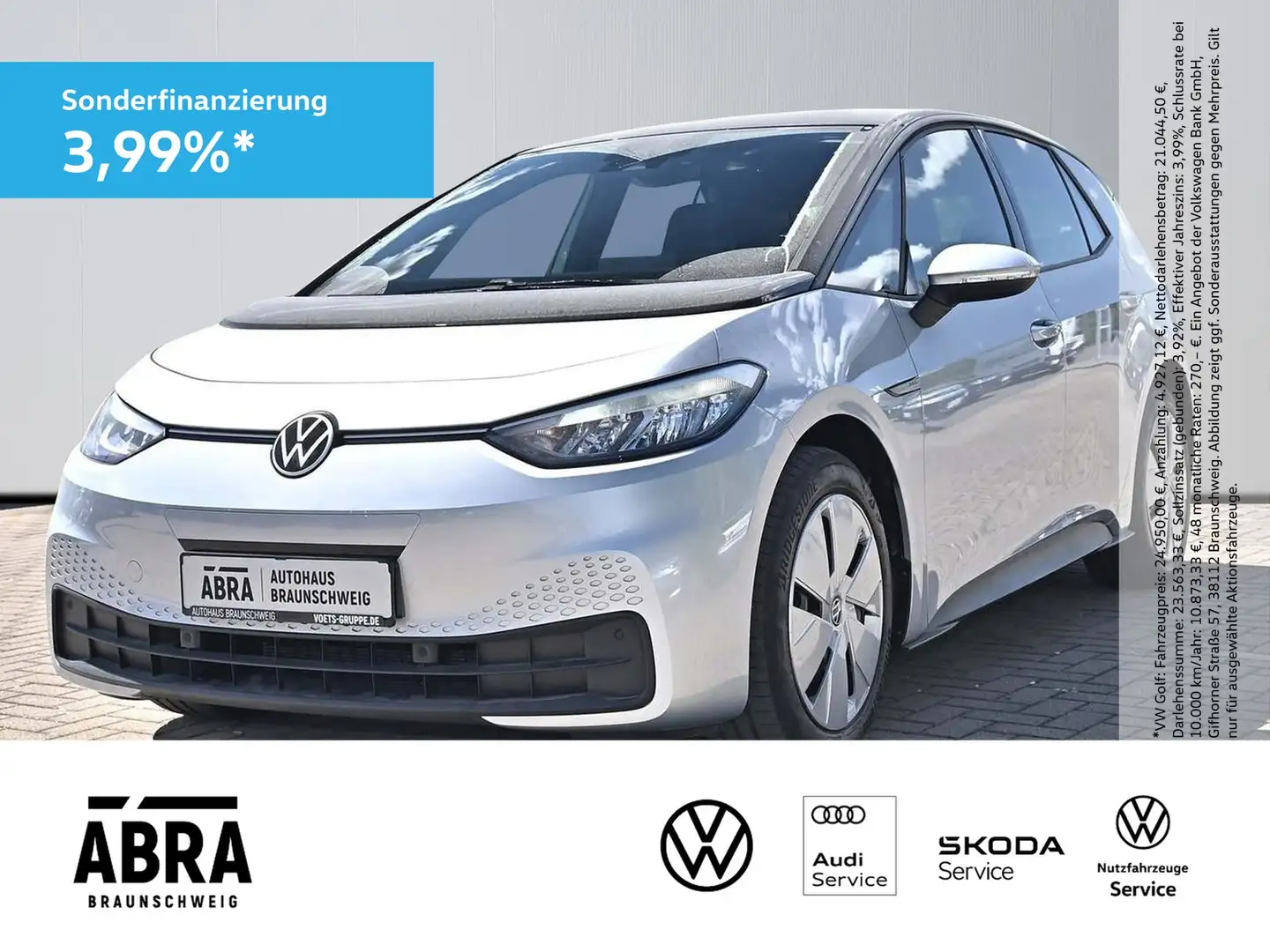 Volkswagen ID.3 Pro 107 kW Life LED+NAV+ACC+PDC+SHZ+DAB+ Argent - 1