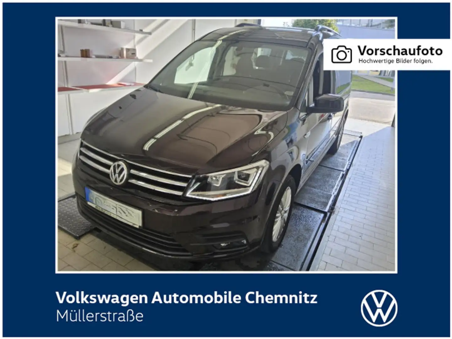 Volkswagen Caddy 2.0 TDI Comfortline*AHK*DAB+*Navi* Schwarz - 1