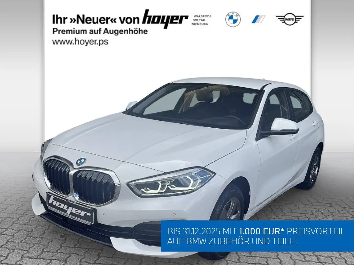 BMW 116 i Hatch Advantage DAB LED WLAN Tempomat Shz White - 1