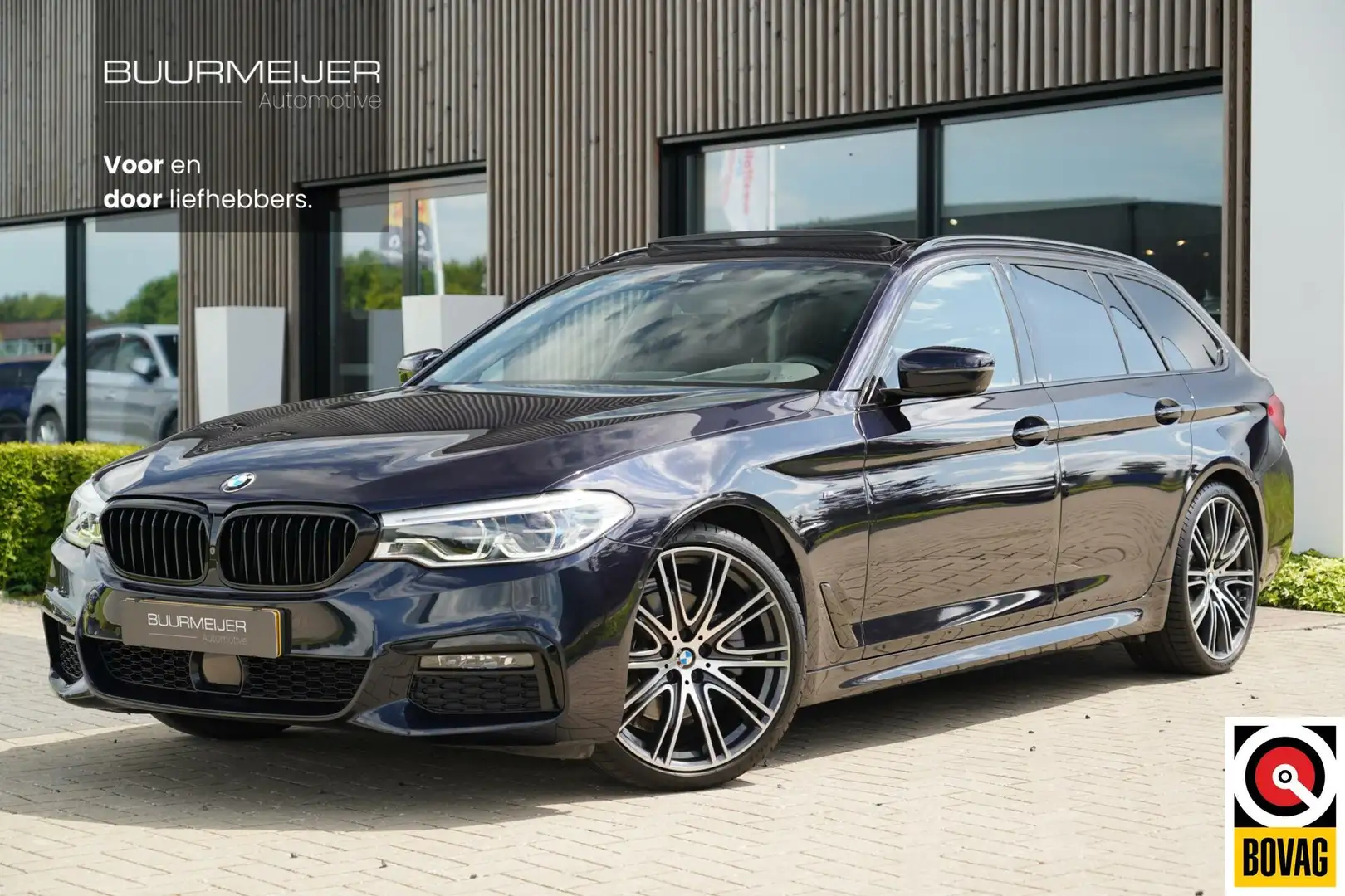 BMW 520 5-serie Touring 520i High Executive M - Schuif/kan Zwart - 1