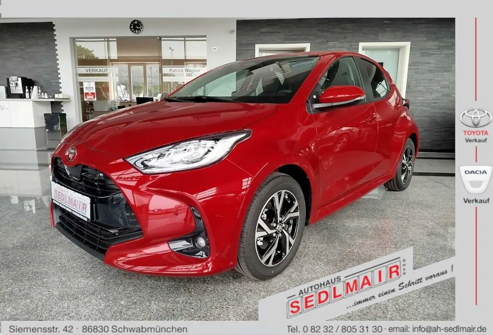 Toyota Yaris Hybrid Style *PDC V+H/SHZ/LHZ/KAM* Rosso - 1