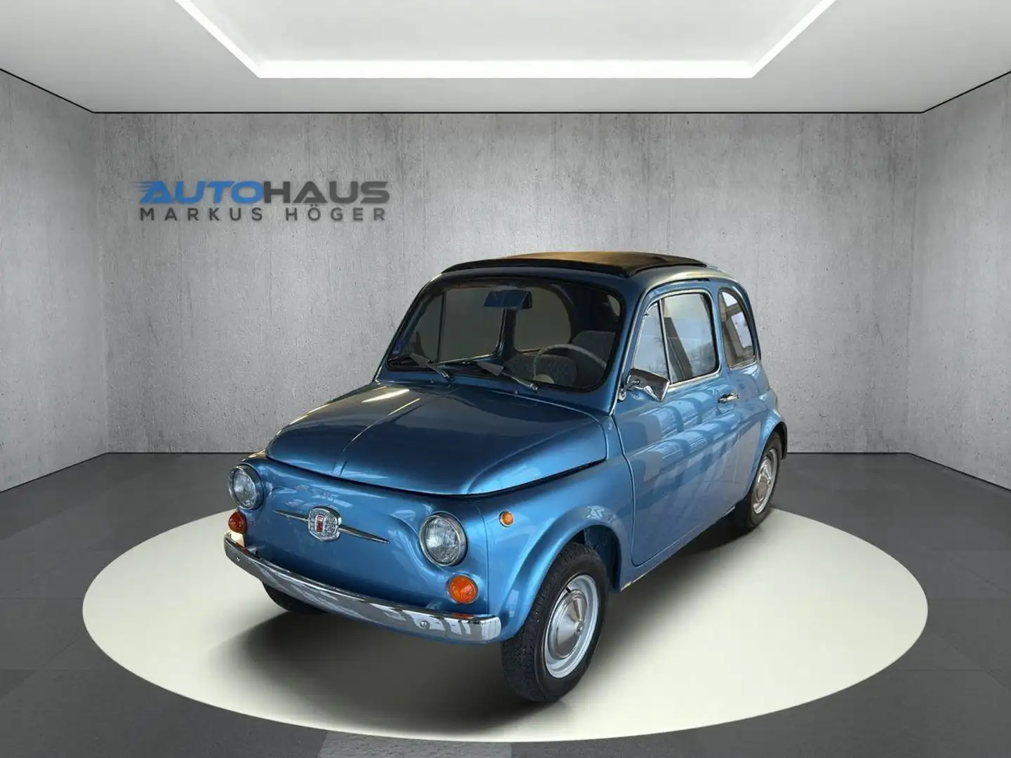 Fiat 500 F Rundtacho Modrá - 1