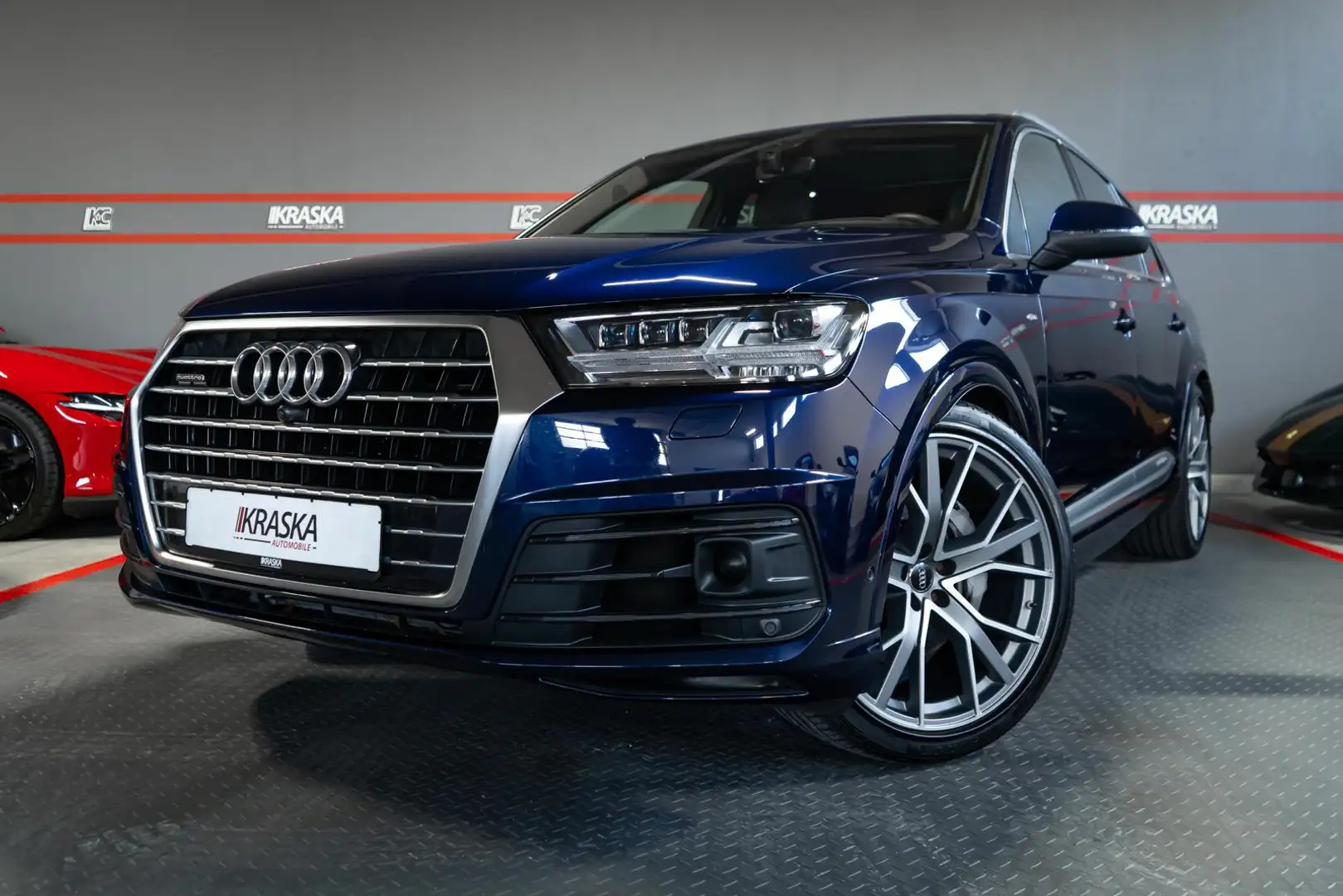 Audi Q7 50 TDI quattro AHK B&O PANO STHZ NACHT 7-SITZ Blau - 2