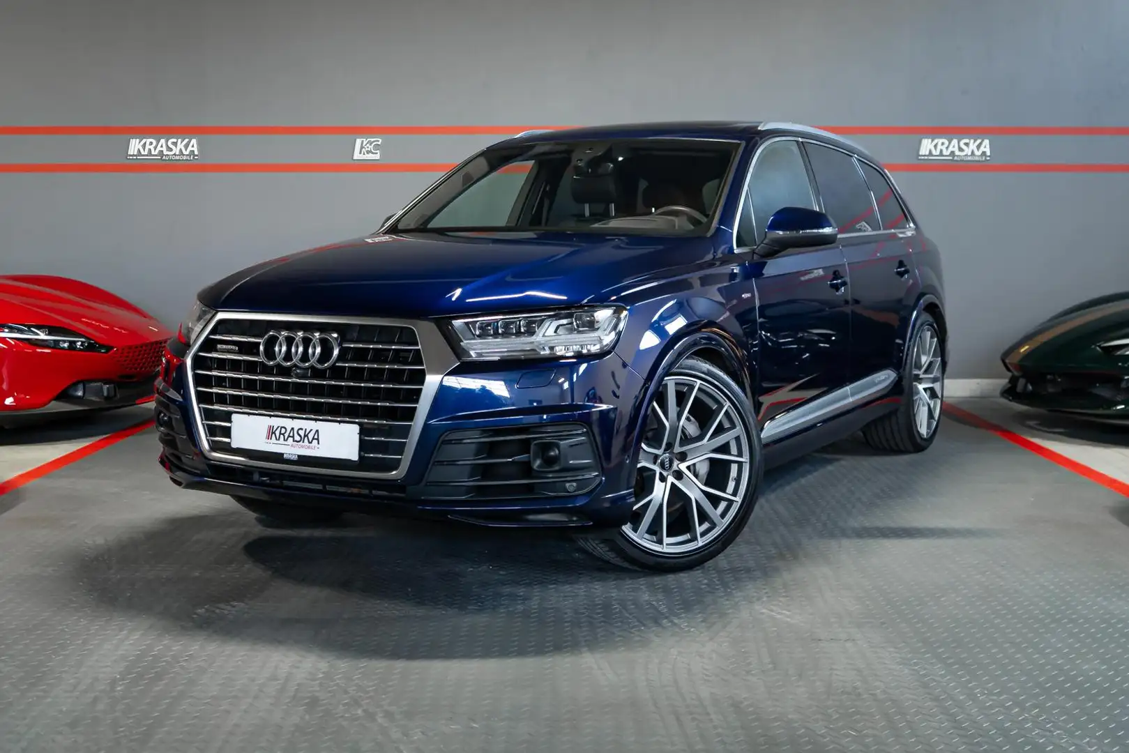 Audi Q7 50 TDI quattro AHK B&O PANO STHZ NACHT 7-SITZ Blau - 1
