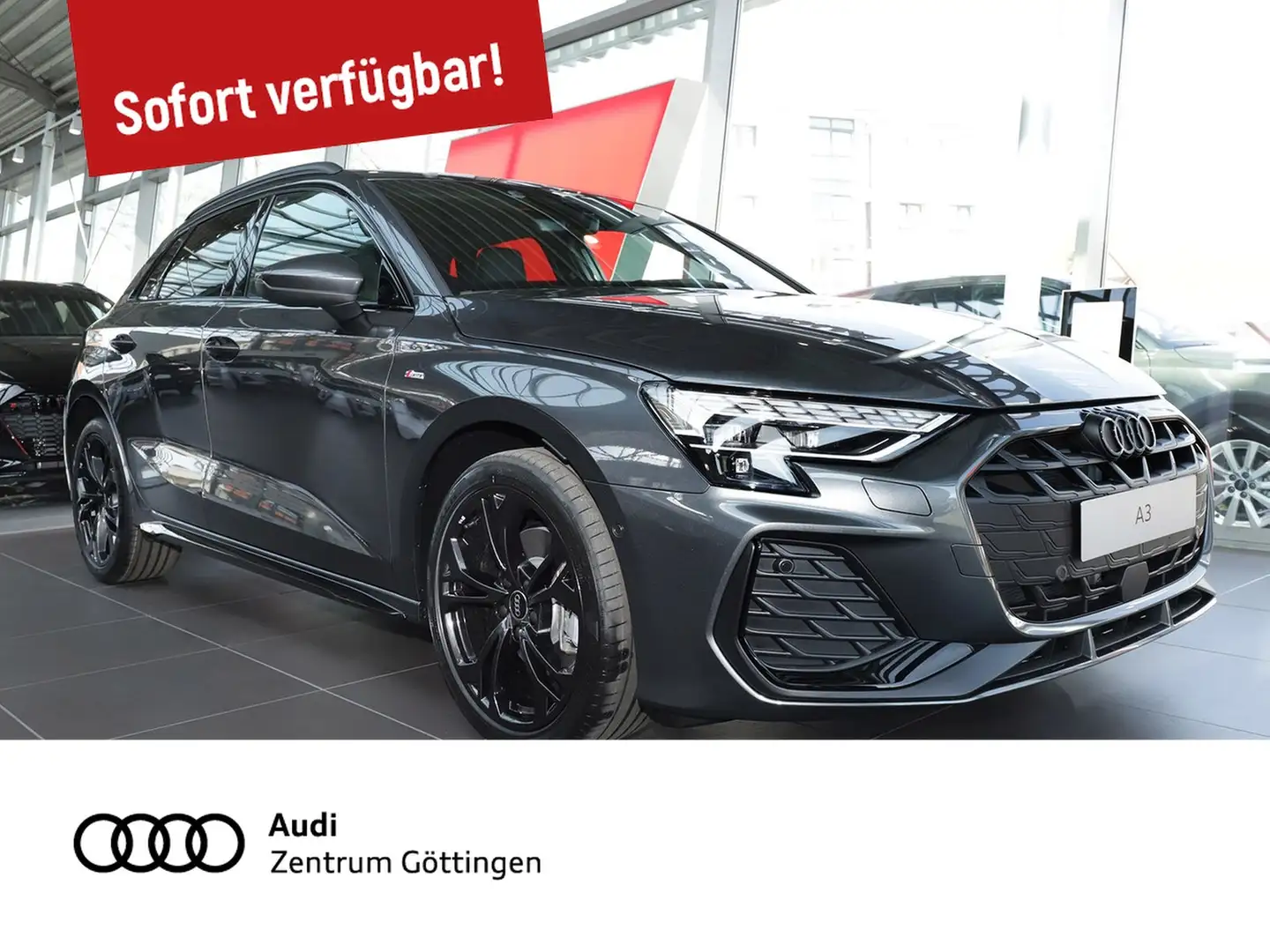 Audi A3 Sportb. S line 40 TFSI e S tr. +AHK+LED+SOUND Grijs - 2