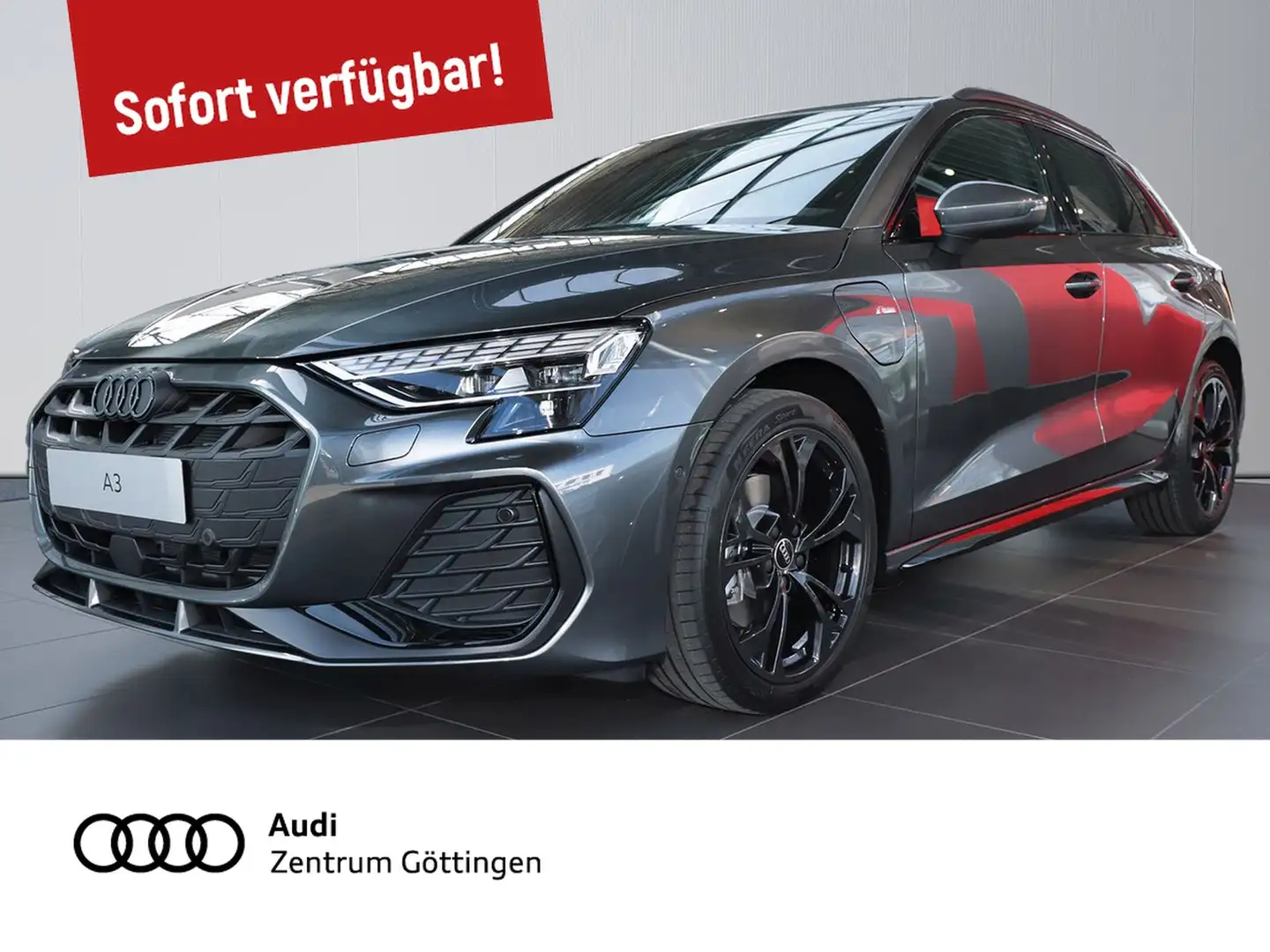 Audi A3 Sportb. S line 40 TFSI e S tr. +AHK+LED+SOUND Grijs - 1