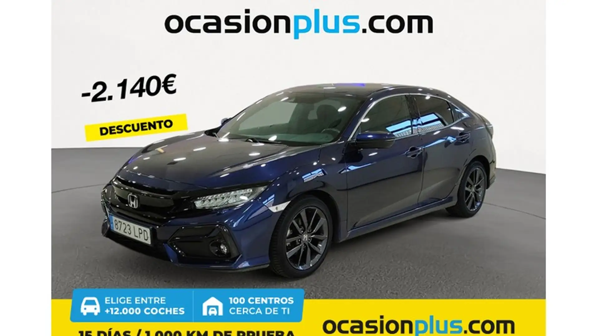 Honda Civic 1.0 VTEC Turbo Elegance Navi CVT Azul - 1