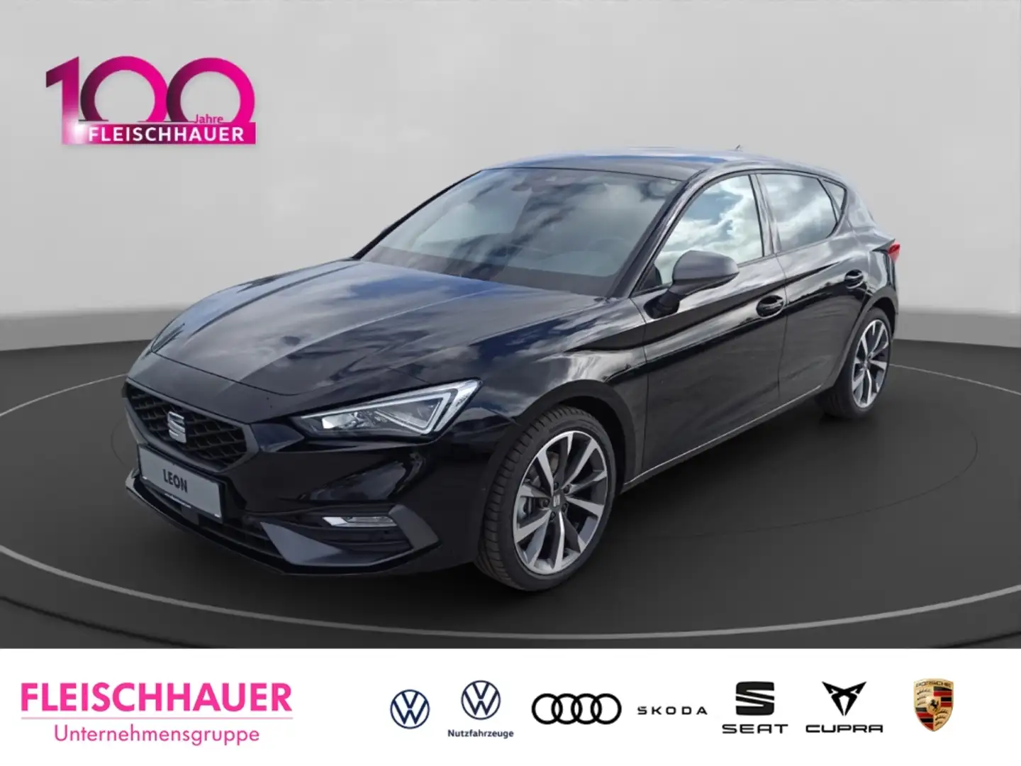 SEAT Leon FR 2.0 TDI AUTOMATIK+SCHIEBEDACH+TEILLEDER* Schwarz - 1