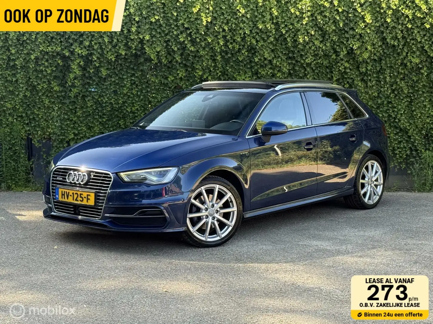 Audi A3 Sportback 1.4 e-tron PHEV | Open dak | B&O | S-lin Blauw - 1