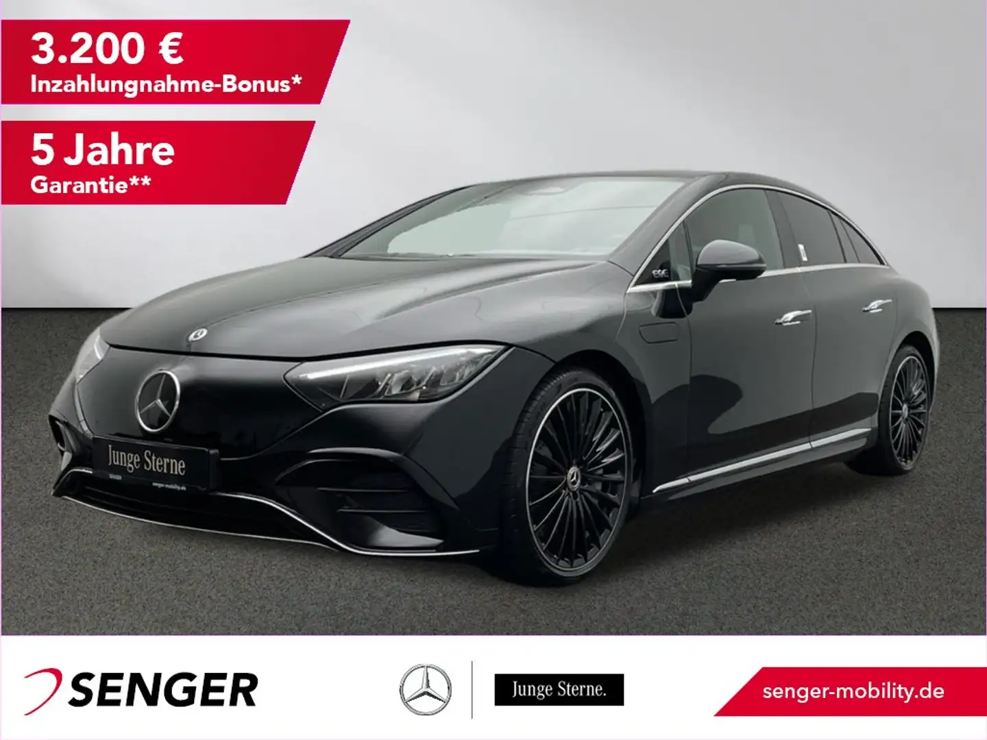 Mercedes-Benz EQE 350 EQE 300 AMG Line Airmatic Memory AHK 21-Zoll Zwart - 1